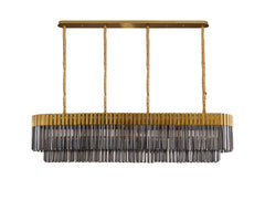 Georgia Linear Pendant, 9/10/ 13/16 Light E14- Matt Black/Brass/Polished Nickel