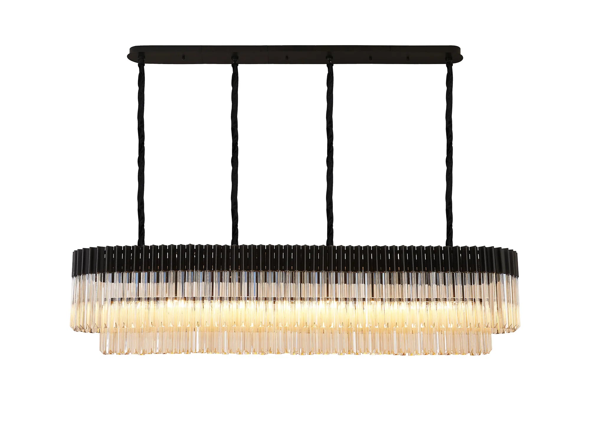 Georgia Linear Pendant, 9/10/ 13/16 Light E14- Matt Black/Brass/Polished Nickel