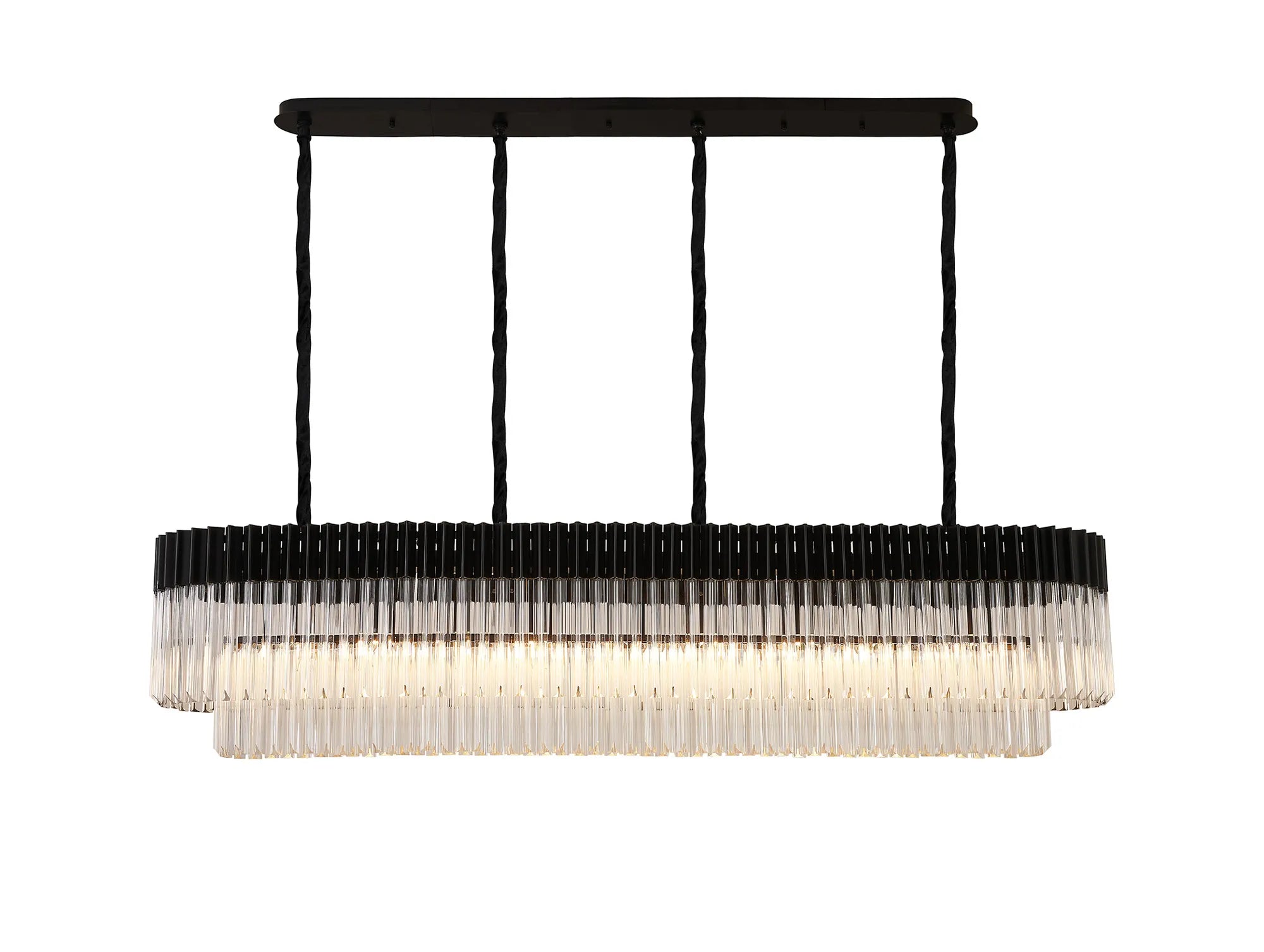 Georgia Linear Pendant, 9/10/ 13/16 Light E14- Matt Black/Brass/Polished Nickel