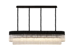 Georgia Linear Pendant, 9/10/ 13/16 Light E14- Matt Black/Brass/Polished Nickel