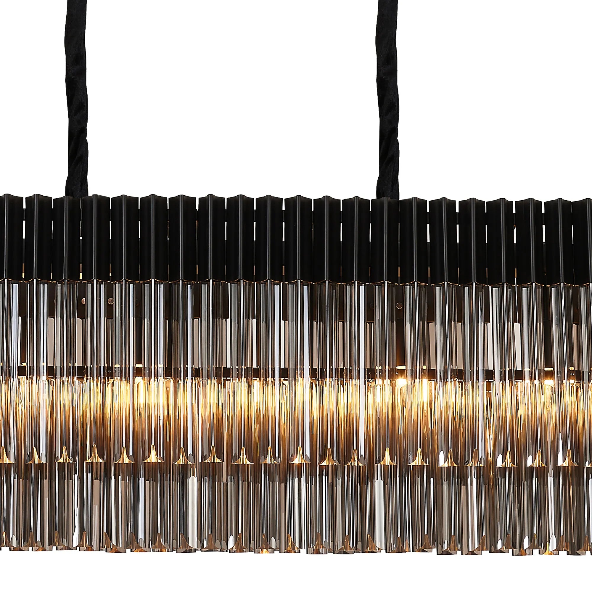 Georgia Linear Pendant, 9/10/ 13/16 Light E14- Matt Black/Brass/Polished Nickel