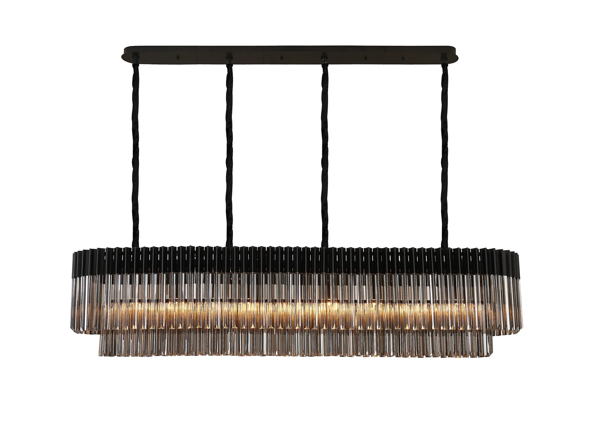 Georgia Linear Pendant, 9/10/ 13/16 Light E14- Matt Black/Brass/Polished Nickel