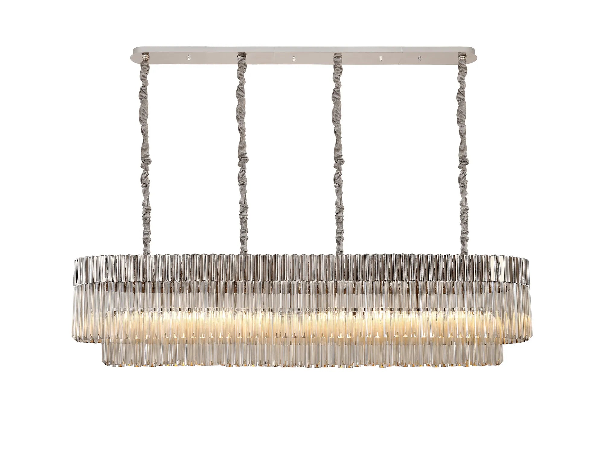 Georgia Linear Pendant, 9/10/ 13/16 Light E14- Matt Black/Brass/Polished Nickel