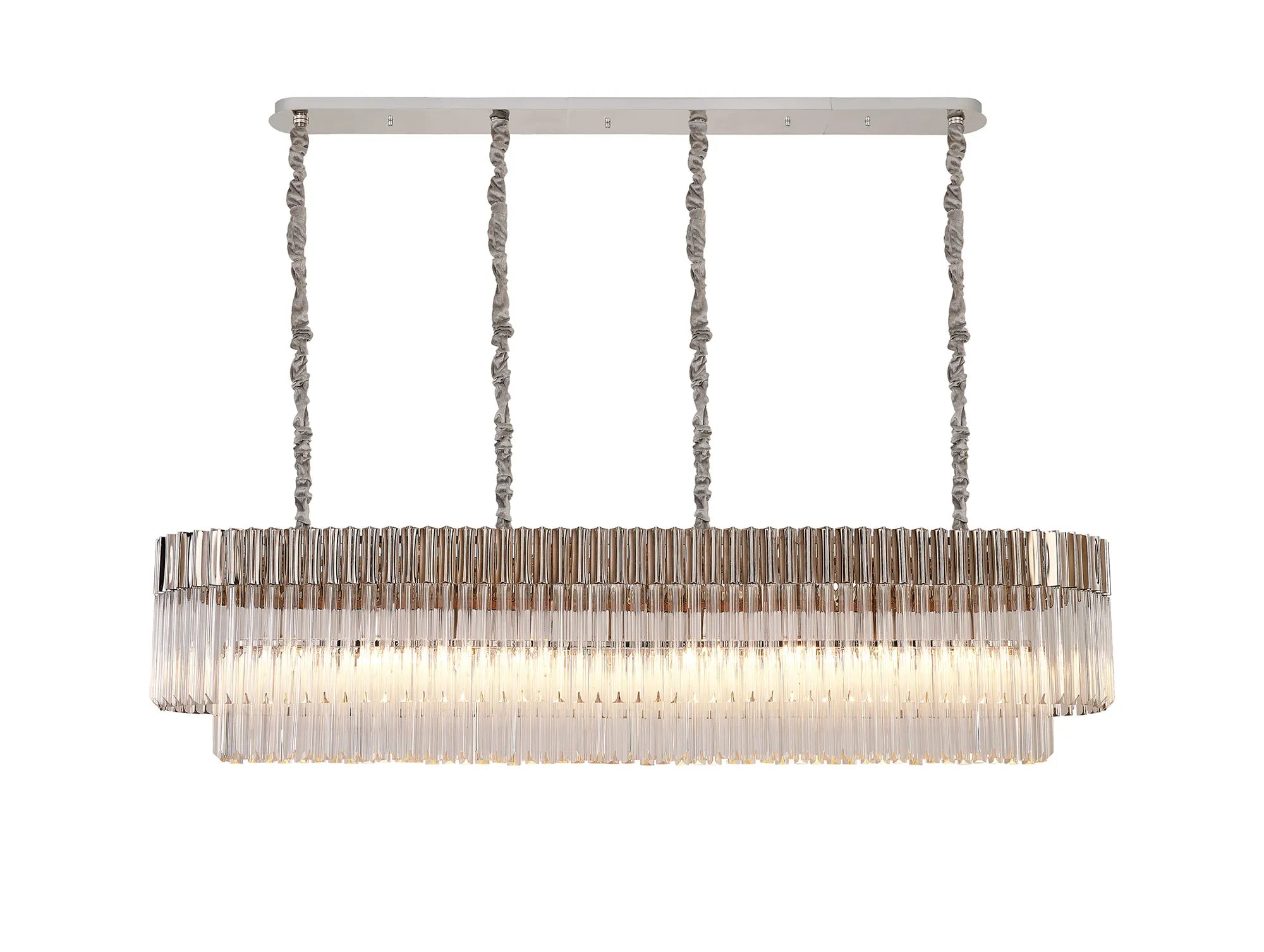 Georgia Linear Pendant, 9/10/ 13/16 Light E14- Matt Black/Brass/Polished Nickel