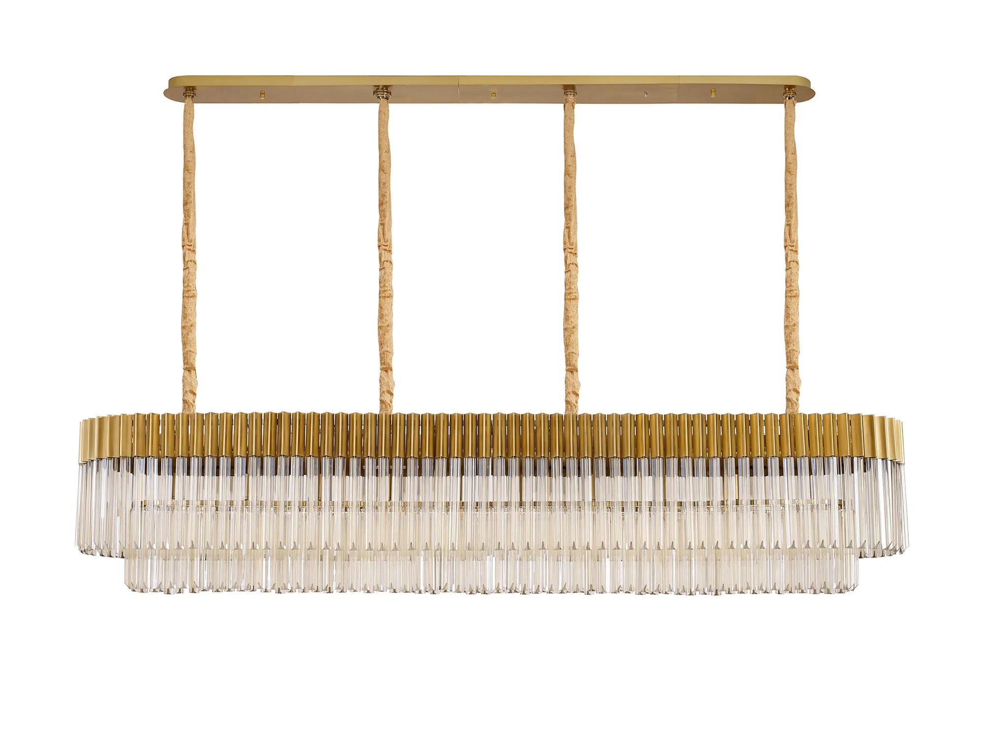 Georgia Linear Pendant, 9/10/ 13/16 Light E14- Matt Black/Brass/Polished Nickel