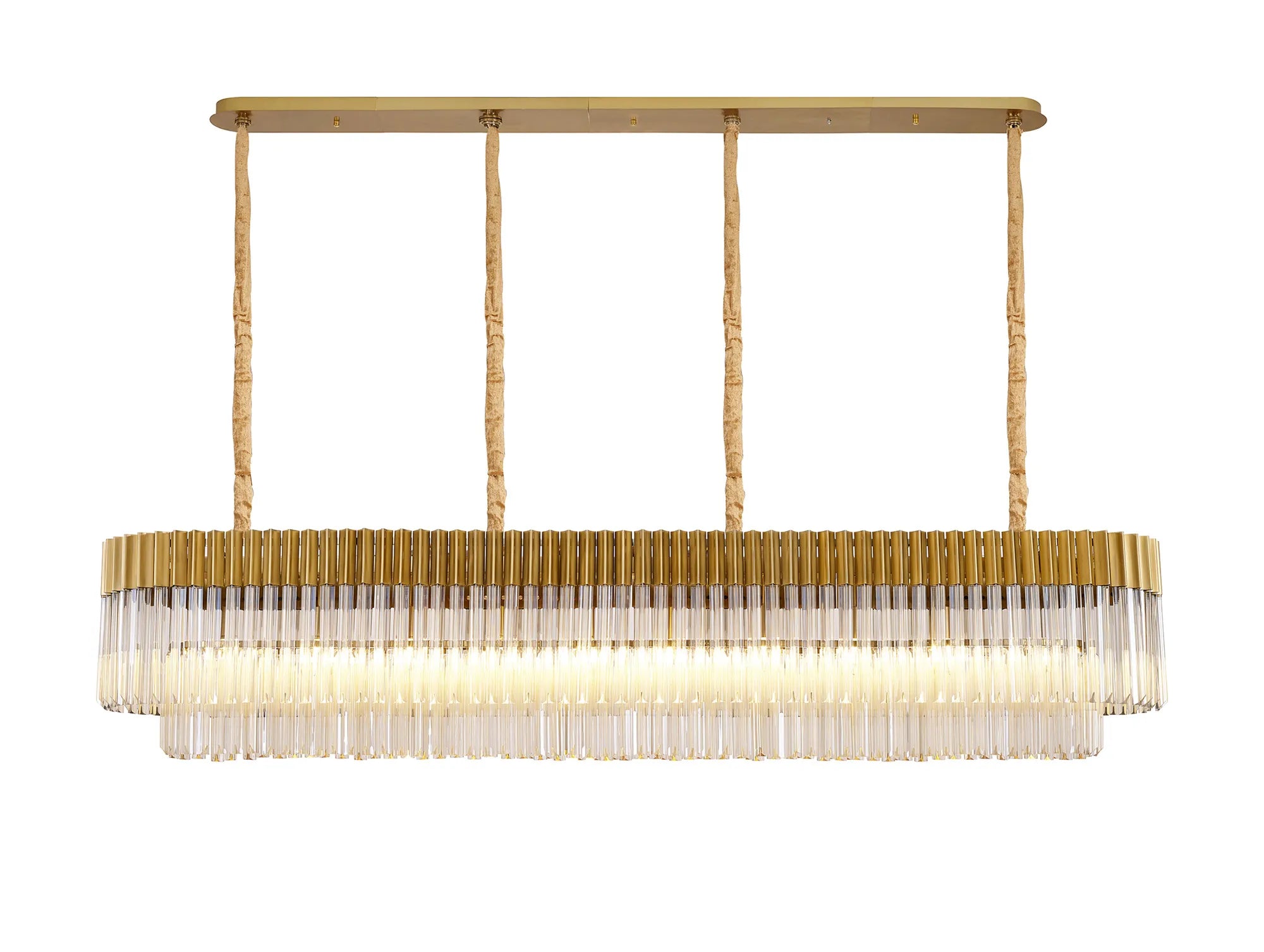 Georgia Linear Pendant, 9/10/ 13/16 Light E14- Matt Black/Brass/Polished Nickel