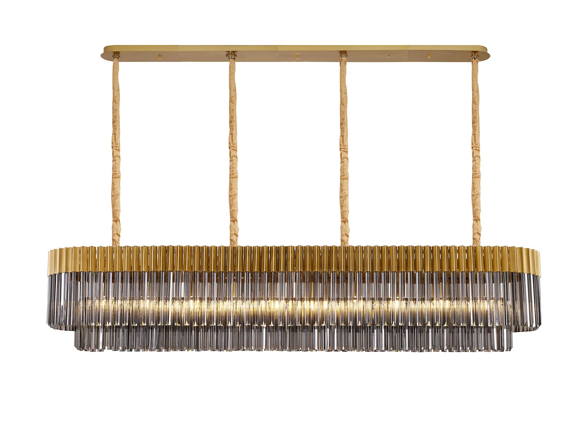 Georgia Linear Pendant, 9/10/ 13/16 Light E14- Matt Black/Brass/Polished Nickel