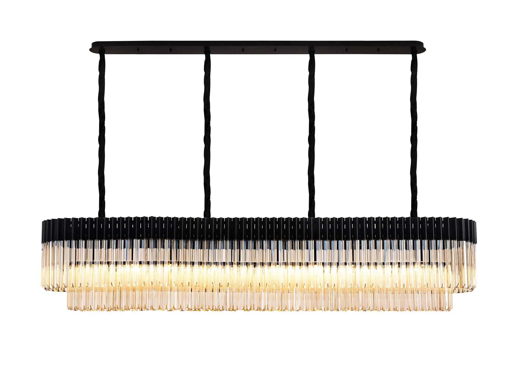 Georgia Linear Pendant, 9/10/ 13/16 Light E14- Matt Black/Brass/Polished Nickel