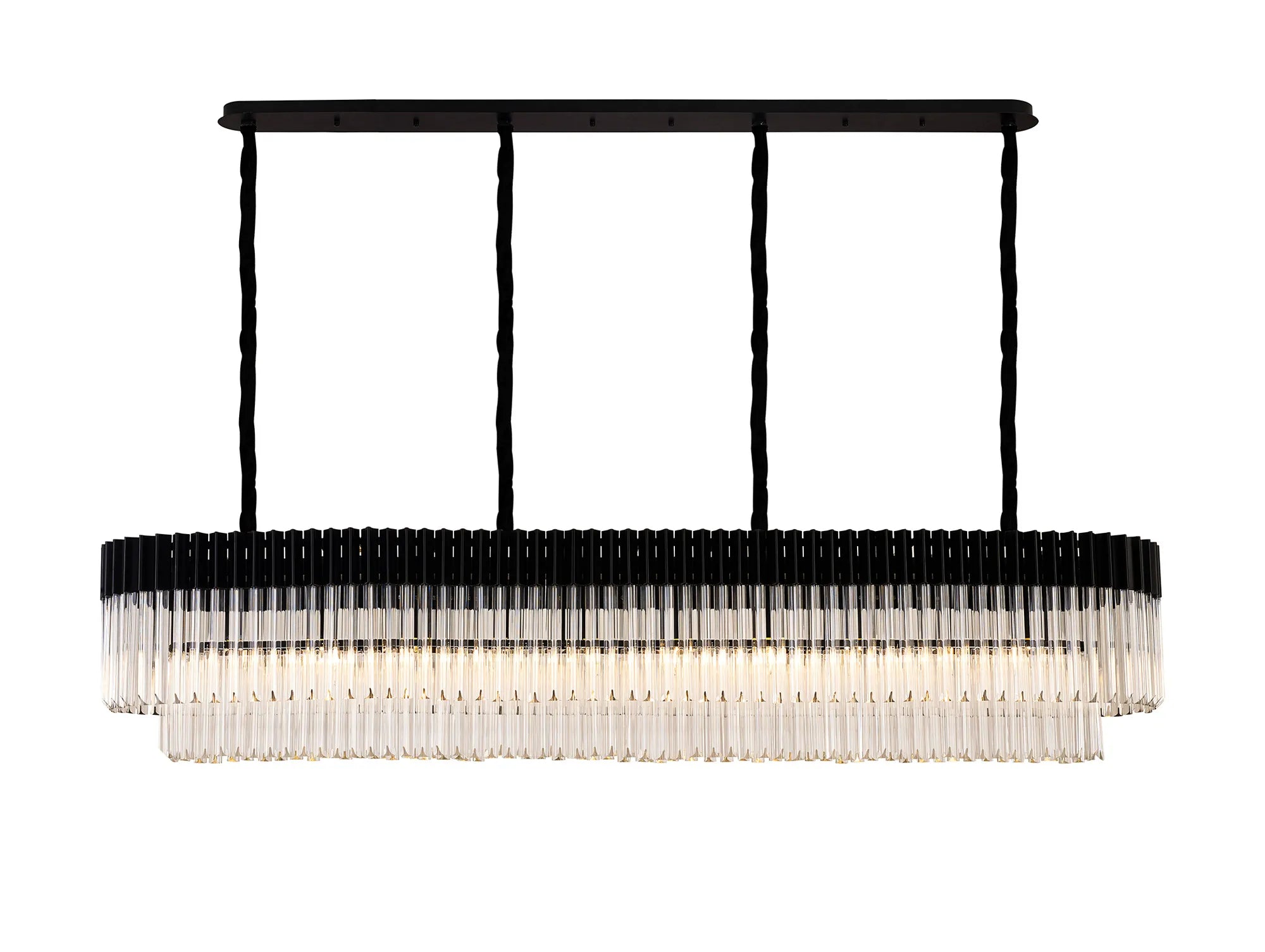 Georgia Linear Pendant, 9/10/ 13/16 Light E14- Matt Black/Brass/Polished Nickel