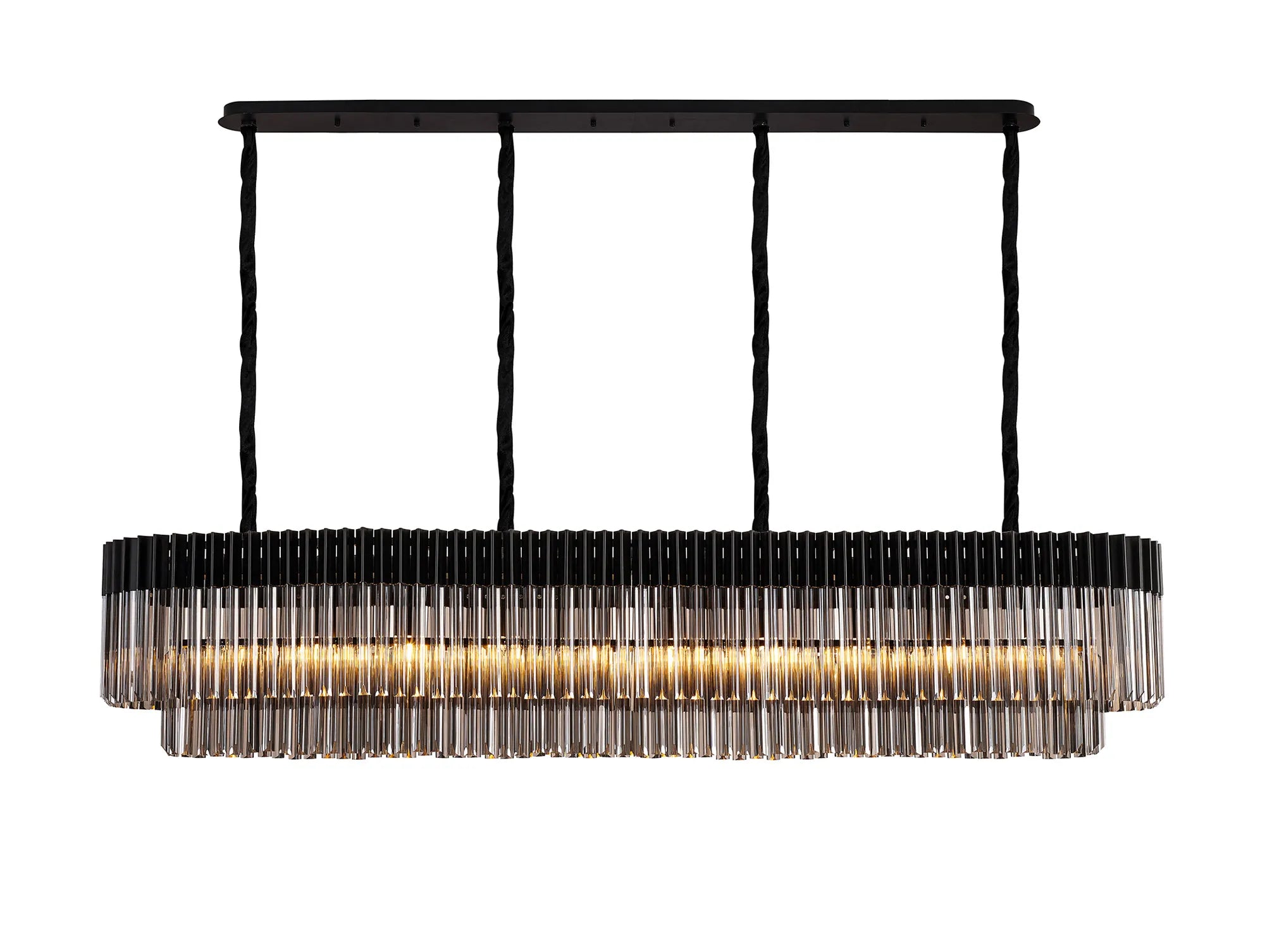 Georgia Linear Pendant, 9/10/ 13/16 Light E14- Matt Black/Brass/Polished Nickel