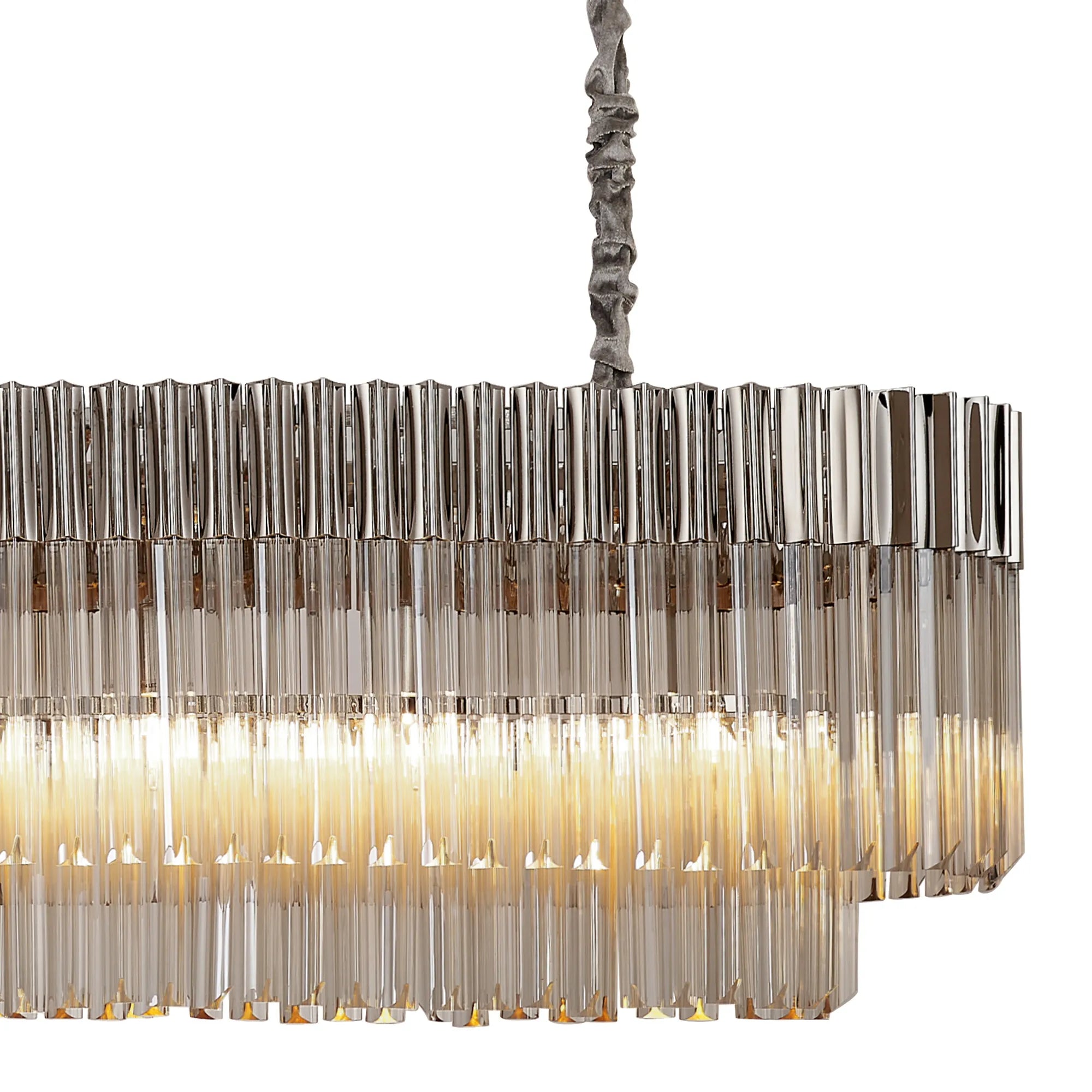 Georgia Linear Pendant, 9/10/ 13/16 Light E14- Matt Black/Brass/Polished Nickel