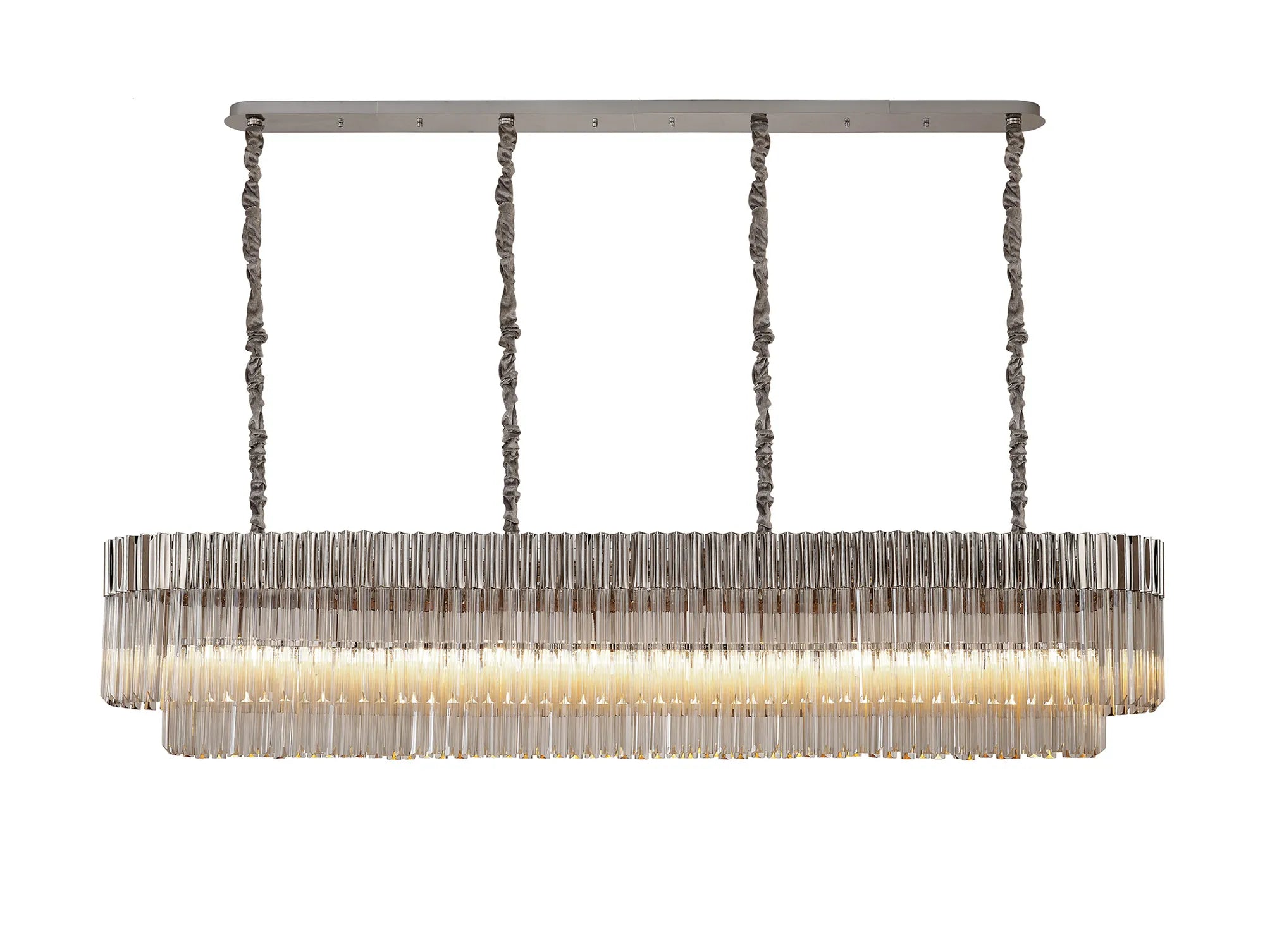 Georgia Linear Pendant, 9/10/ 13/16 Light E14- Matt Black/Brass/Polished Nickel