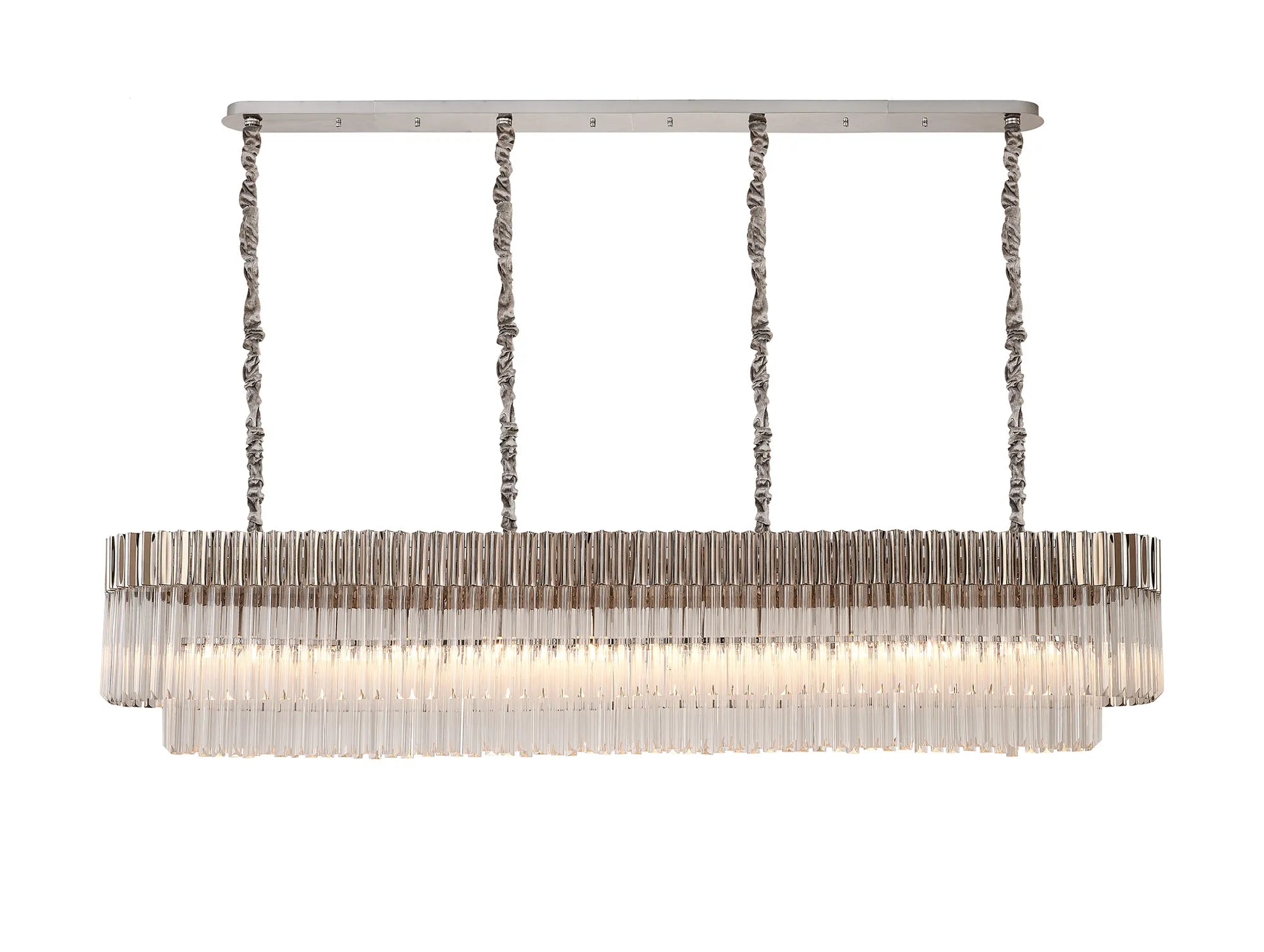 Georgia Linear Pendant, 9/10/ 13/16 Light E14- Matt Black/Brass/Polished Nickel