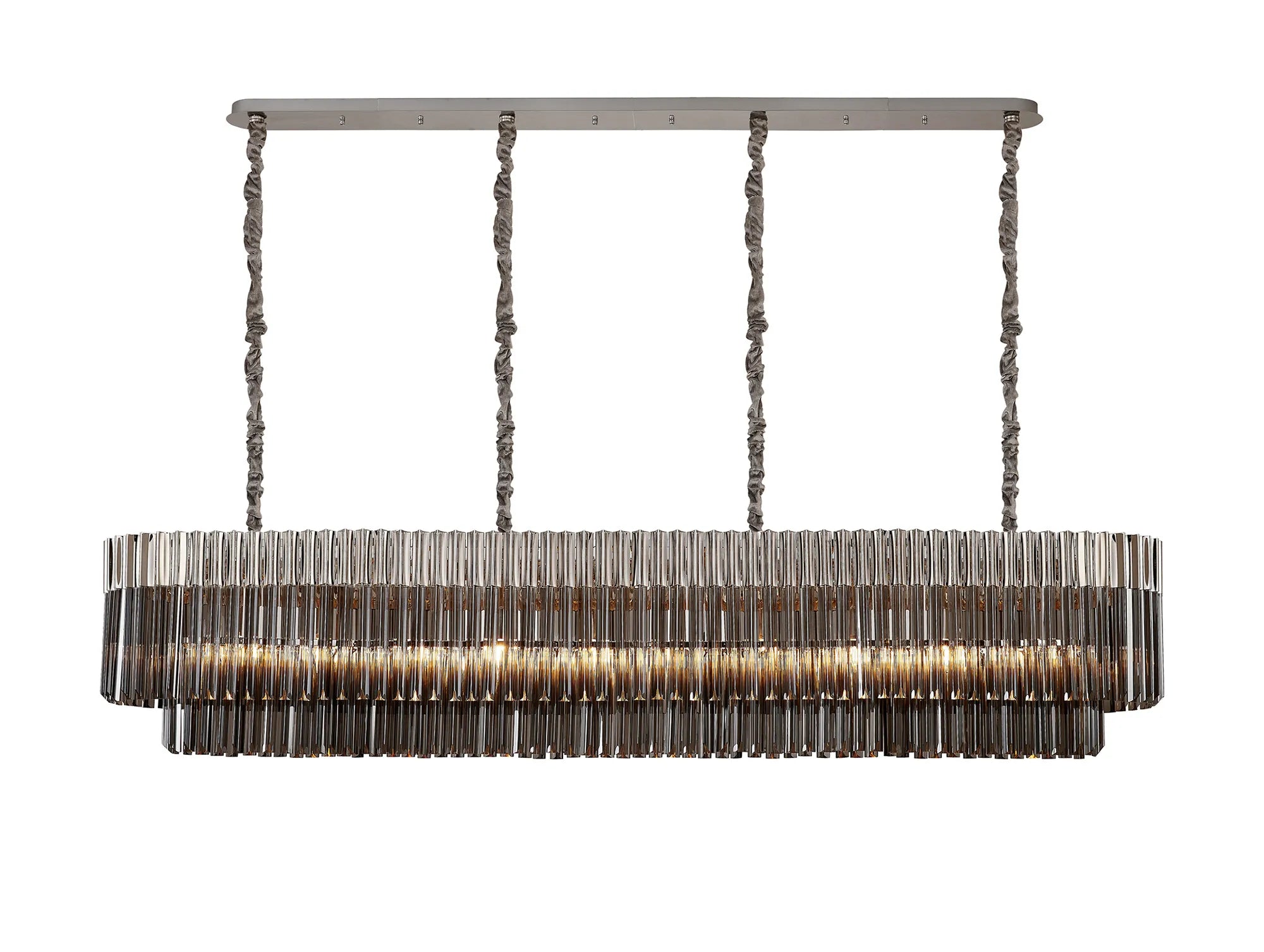 Georgia Linear Pendant, 9/10/ 13/16 Light E14- Matt Black/Brass/Polished Nickel