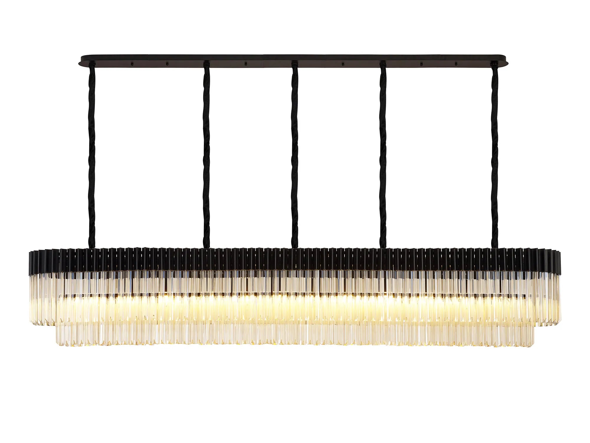Georgia Linear Pendant, 9/10/ 13/16 Light E14- Matt Black/Brass/Polished Nickel