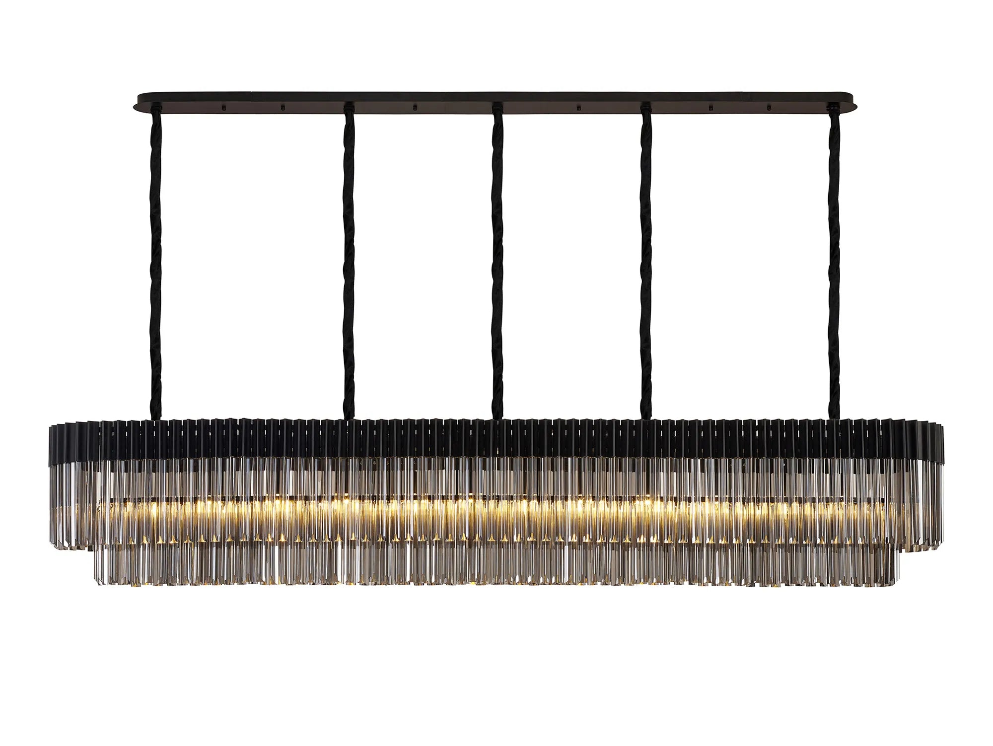 Georgia Linear Pendant, 9/10/ 13/16 Light E14- Matt Black/Brass/Polished Nickel