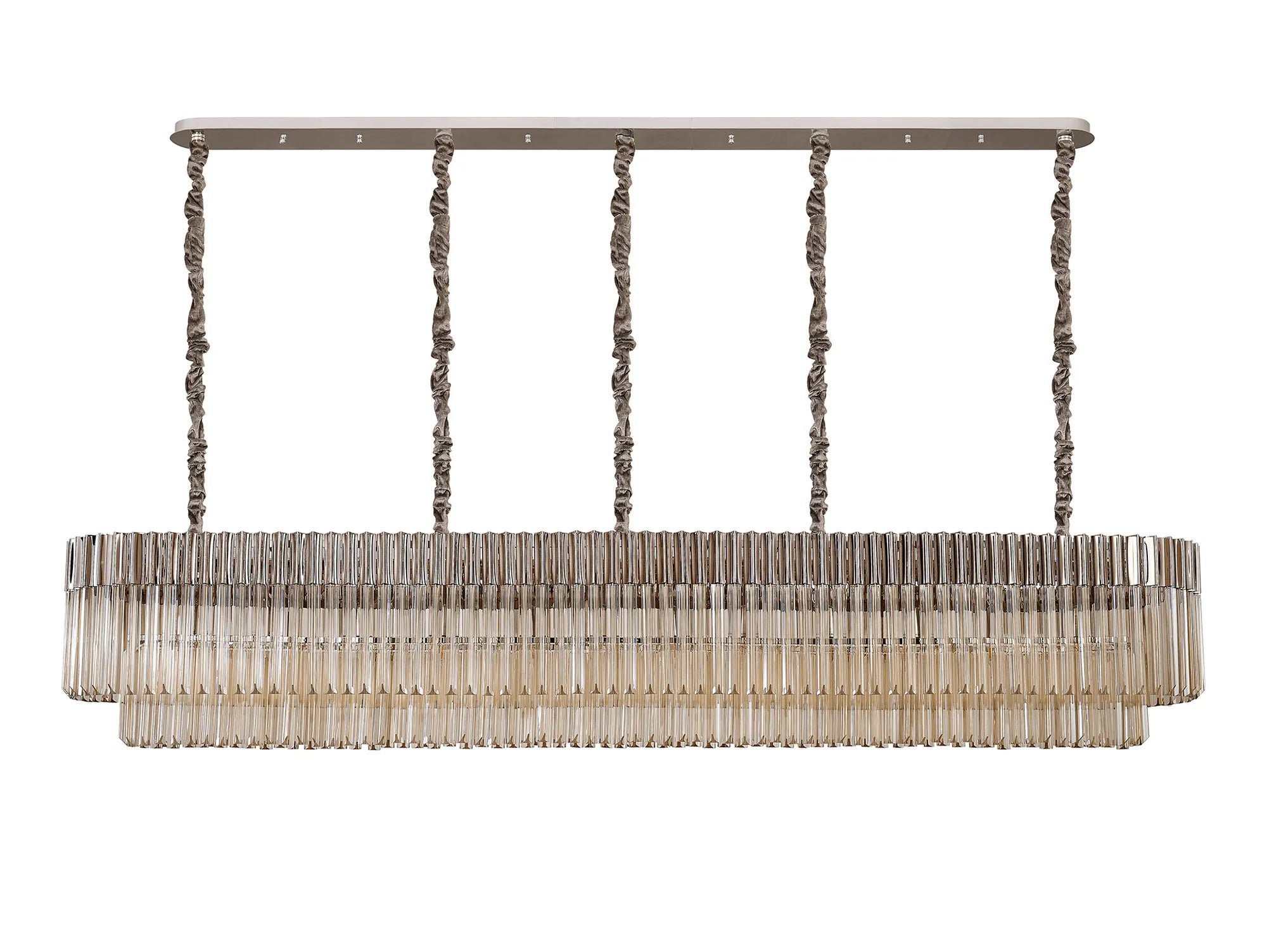 Georgia Linear Pendant, 9/10/ 13/16 Light E14- Matt Black/Brass/Polished Nickel