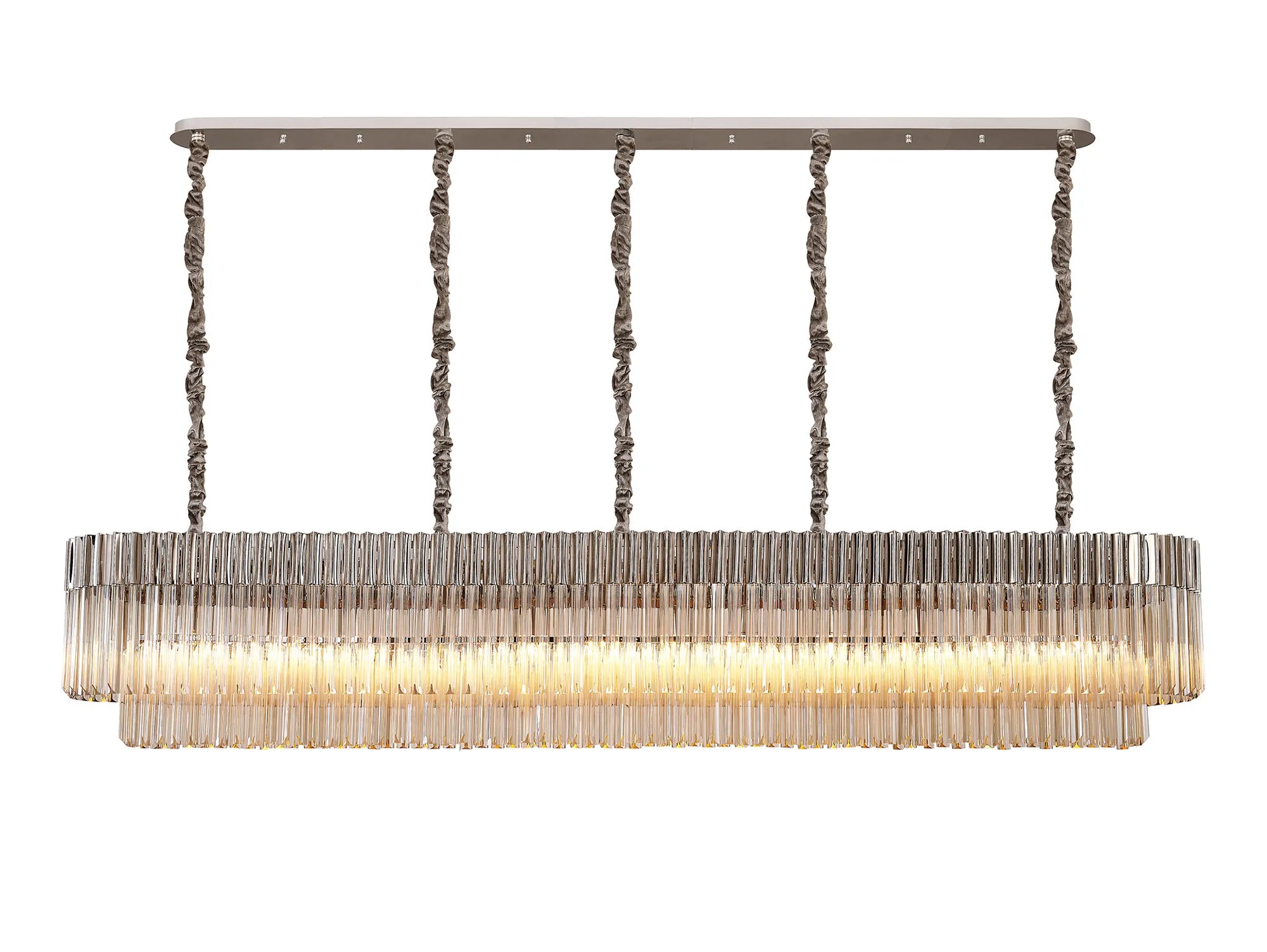 Georgia Linear Pendant, 9/10/ 13/16 Light E14- Matt Black/Brass/Polished Nickel