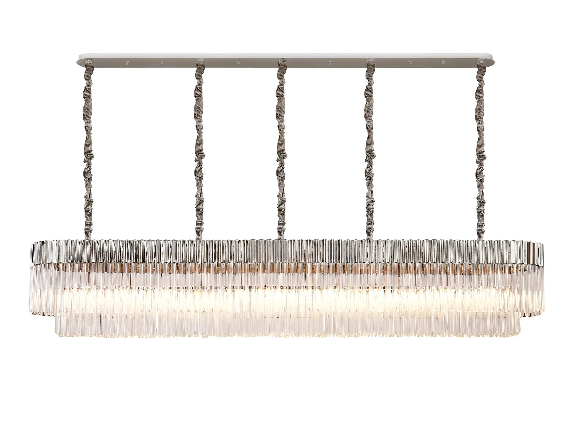 Georgia Linear Pendant, 9/10/ 13/16 Light E14- Matt Black/Brass/Polished Nickel