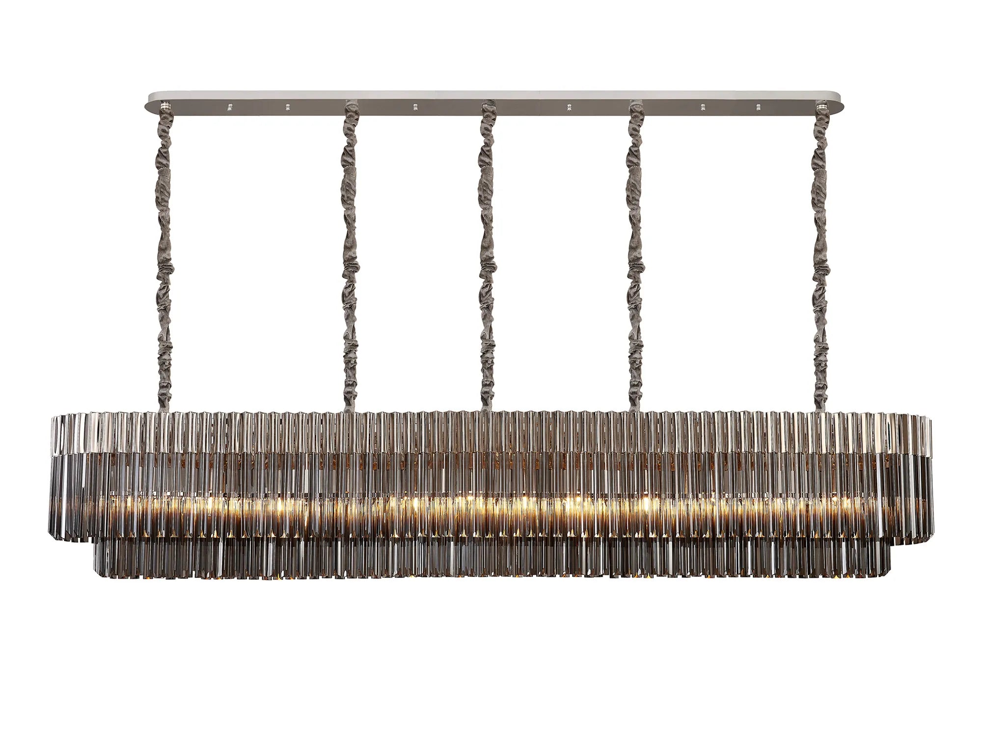 Georgia Linear Pendant, 9/10/ 13/16 Light E14- Matt Black/Brass/Polished Nickel