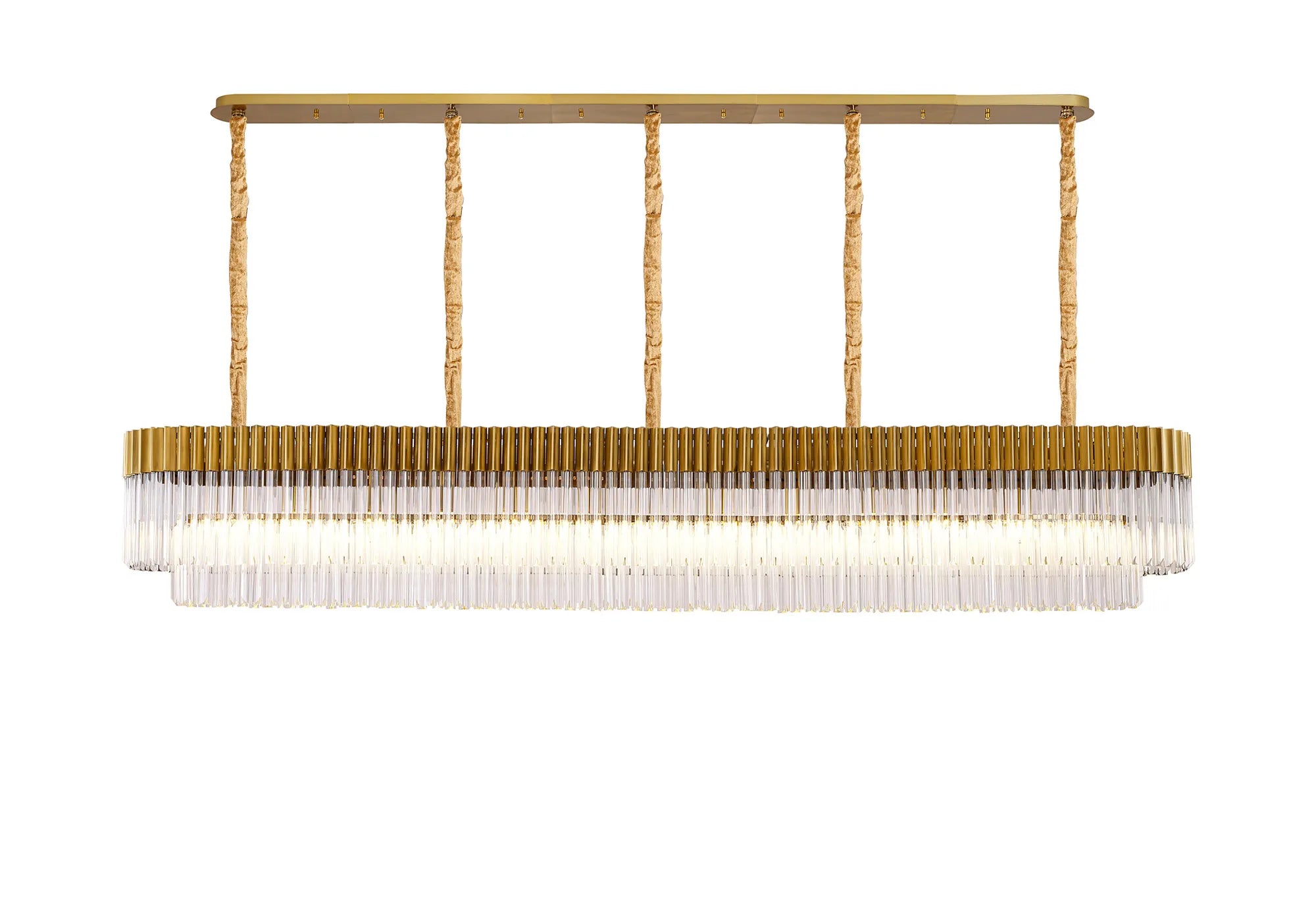 Georgia Linear Pendant, 9/10/ 13/16 Light E14- Matt Black/Brass/Polished Nickel