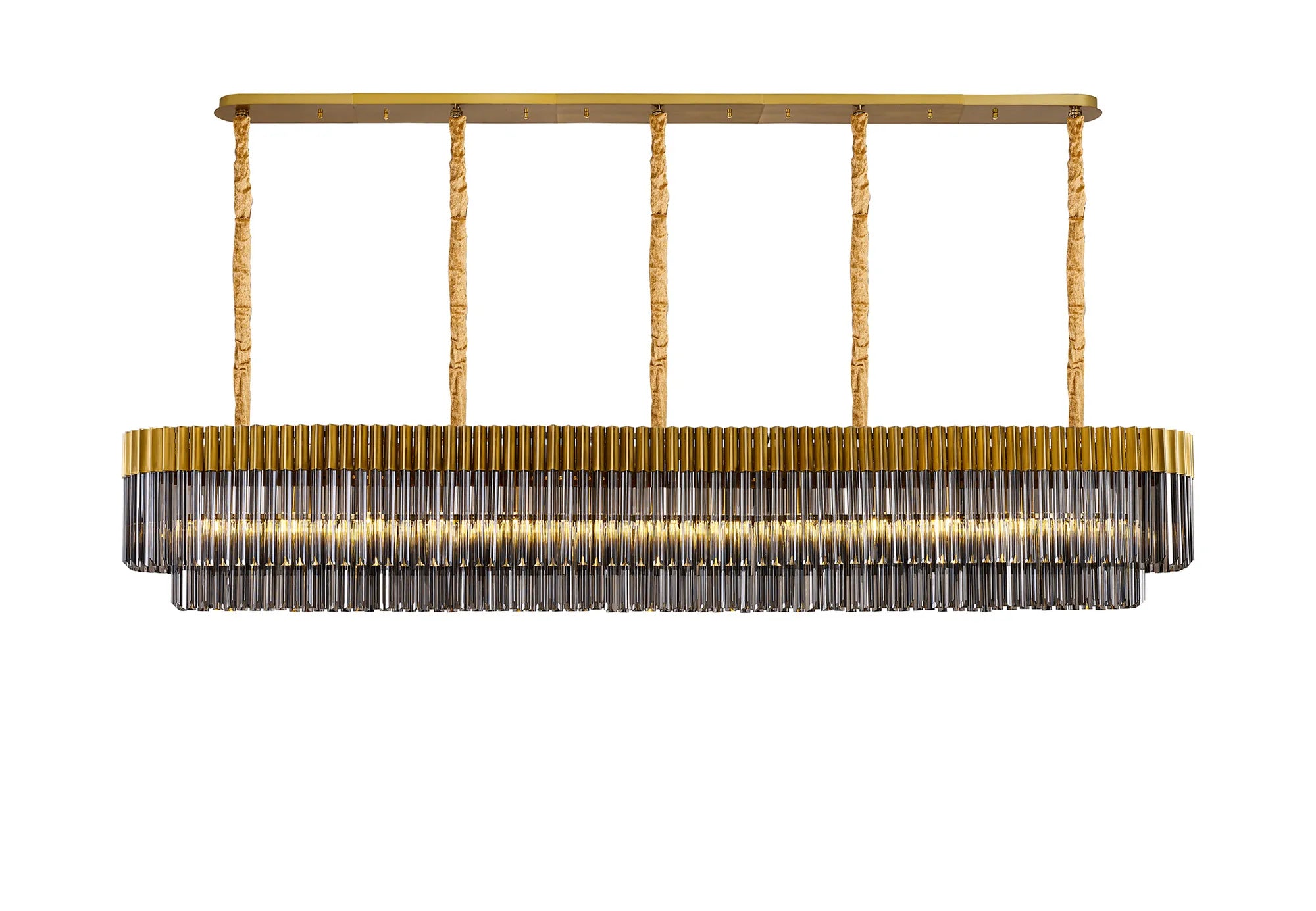 Georgia Linear Pendant, 9/10/ 13/16 Light E14- Matt Black/Brass/Polished Nickel