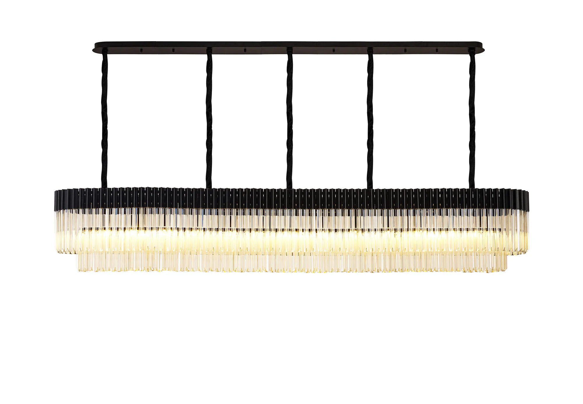 Georgia Linear Pendant, 9/10/ 13/16 Light E14- Matt Black/Brass/Polished Nickel