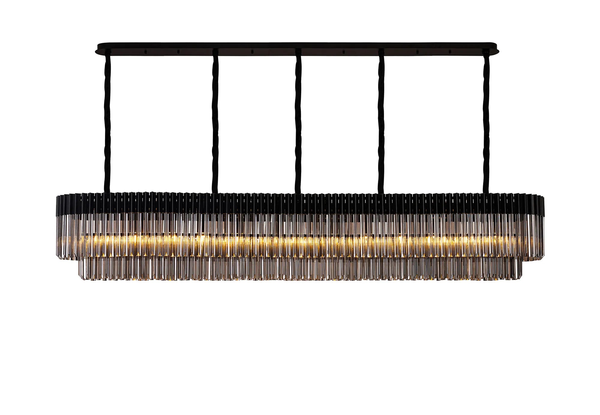 Georgia Linear Pendant, 9/10/ 13/16 Light E14- Matt Black/Brass/Polished Nickel