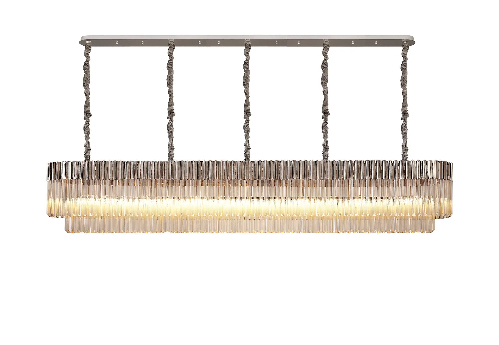 Georgia Linear Pendant, 9/10/ 13/16 Light E14- Matt Black/Brass/Polished Nickel