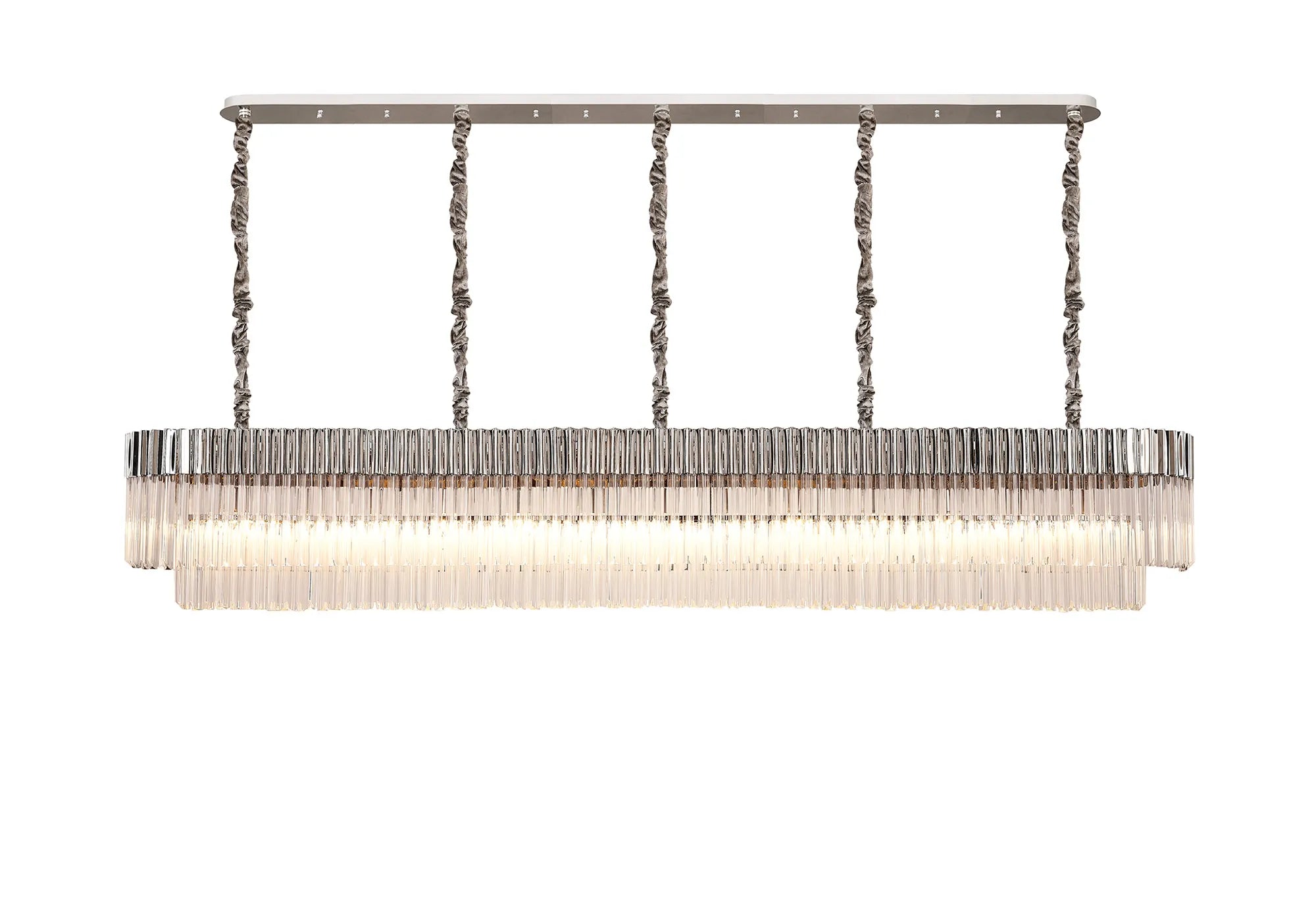 Georgia Linear Pendant, 9/10/ 13/16 Light E14- Matt Black/Brass/Polished Nickel