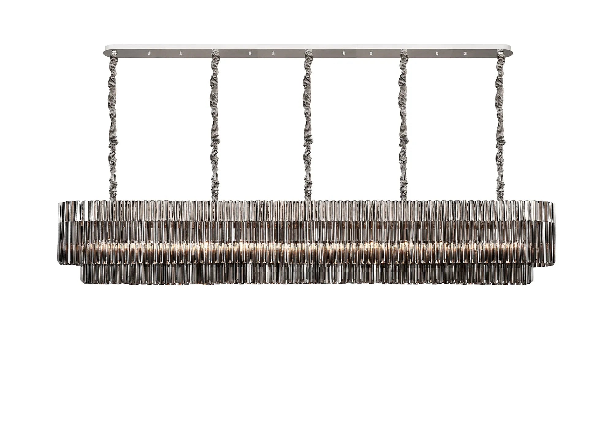 Georgia Linear Pendant, 9/10/ 13/16 Light E14- Matt Black/Brass/Polished Nickel