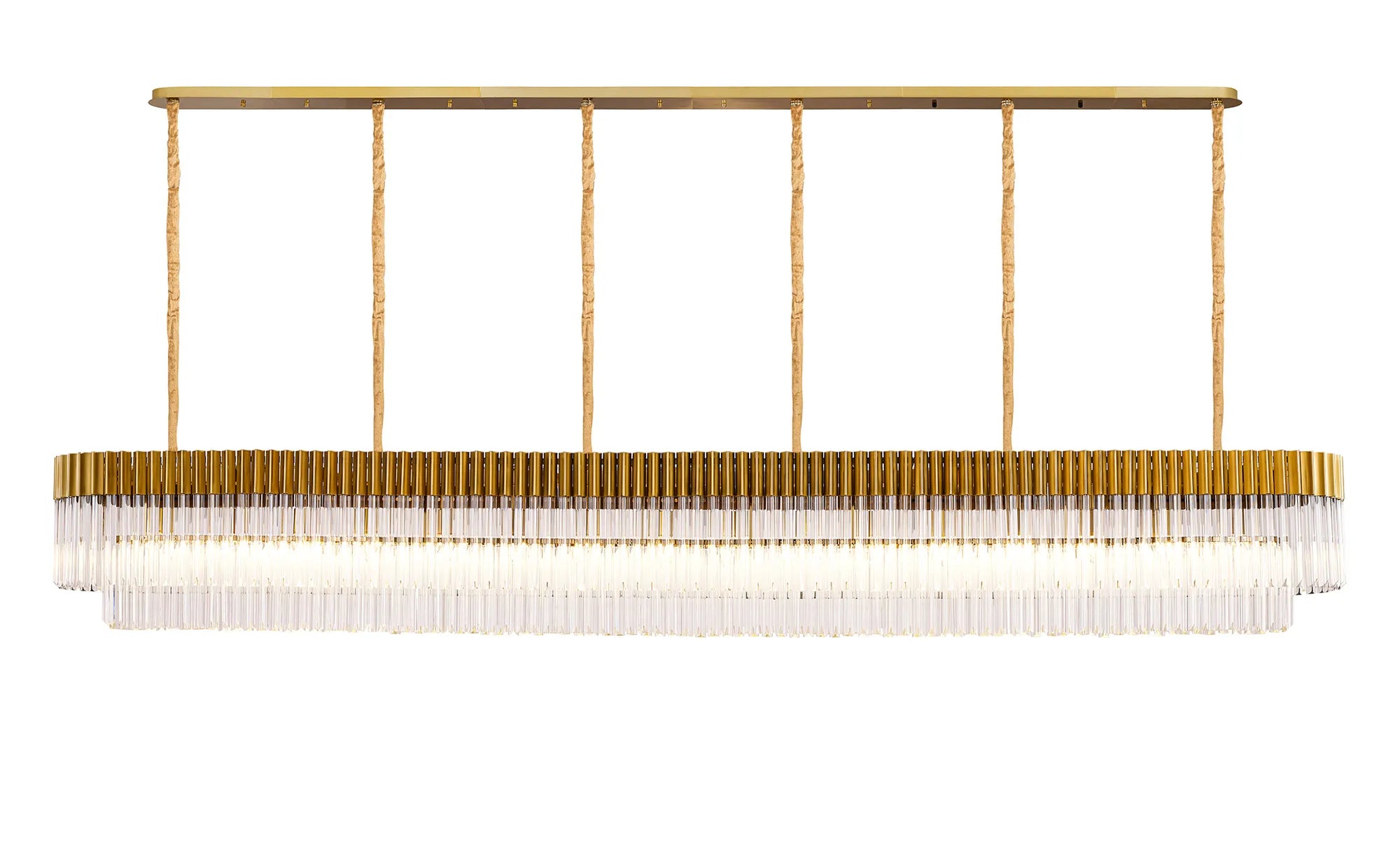 Georgia Linear Pendant, 9/10/ 13/16 Light E14- Matt Black/Brass/Polished Nickel