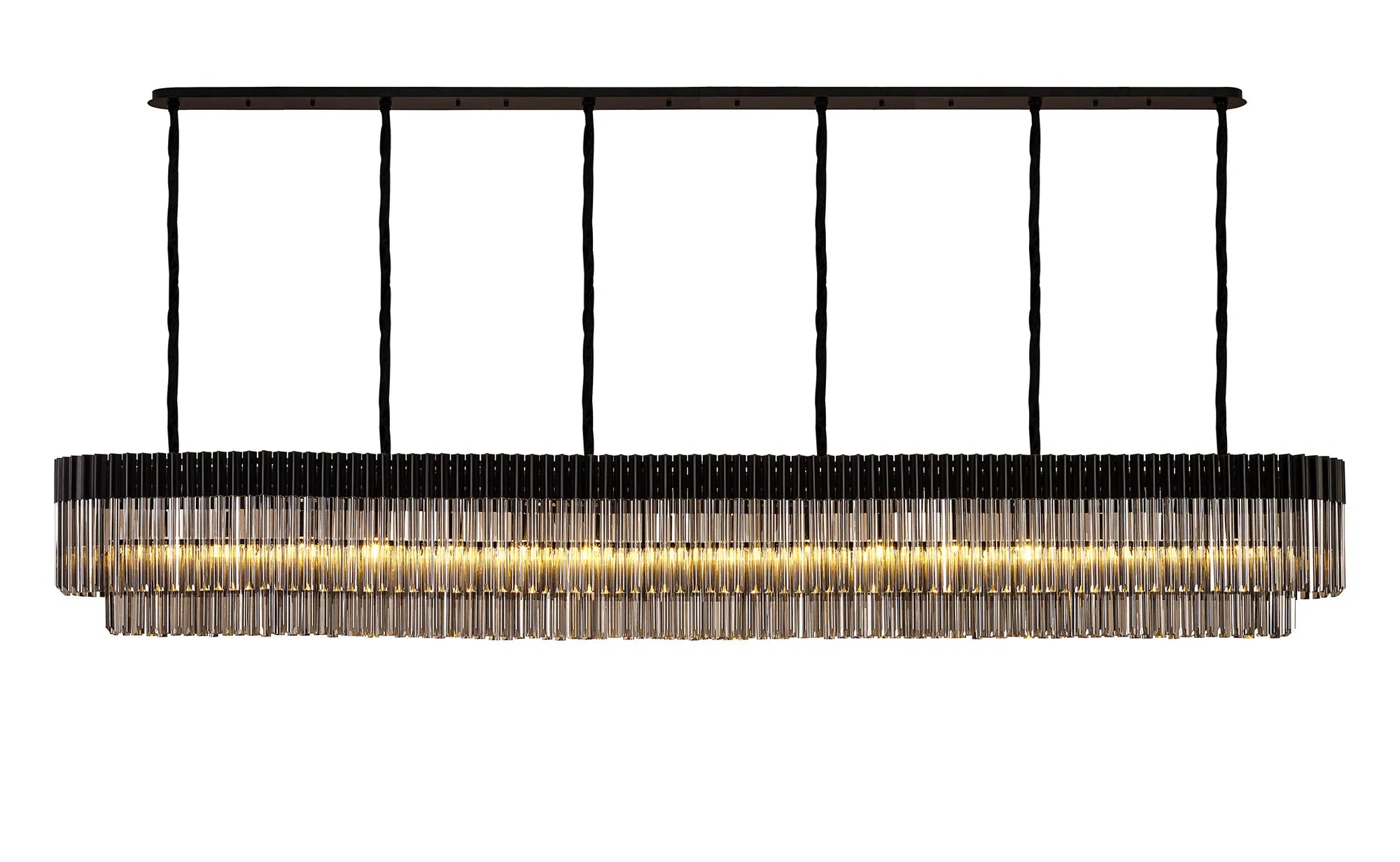 Georgia Linear Pendant, 9/10/ 13/16 Light E14- Matt Black/Brass/Polished Nickel