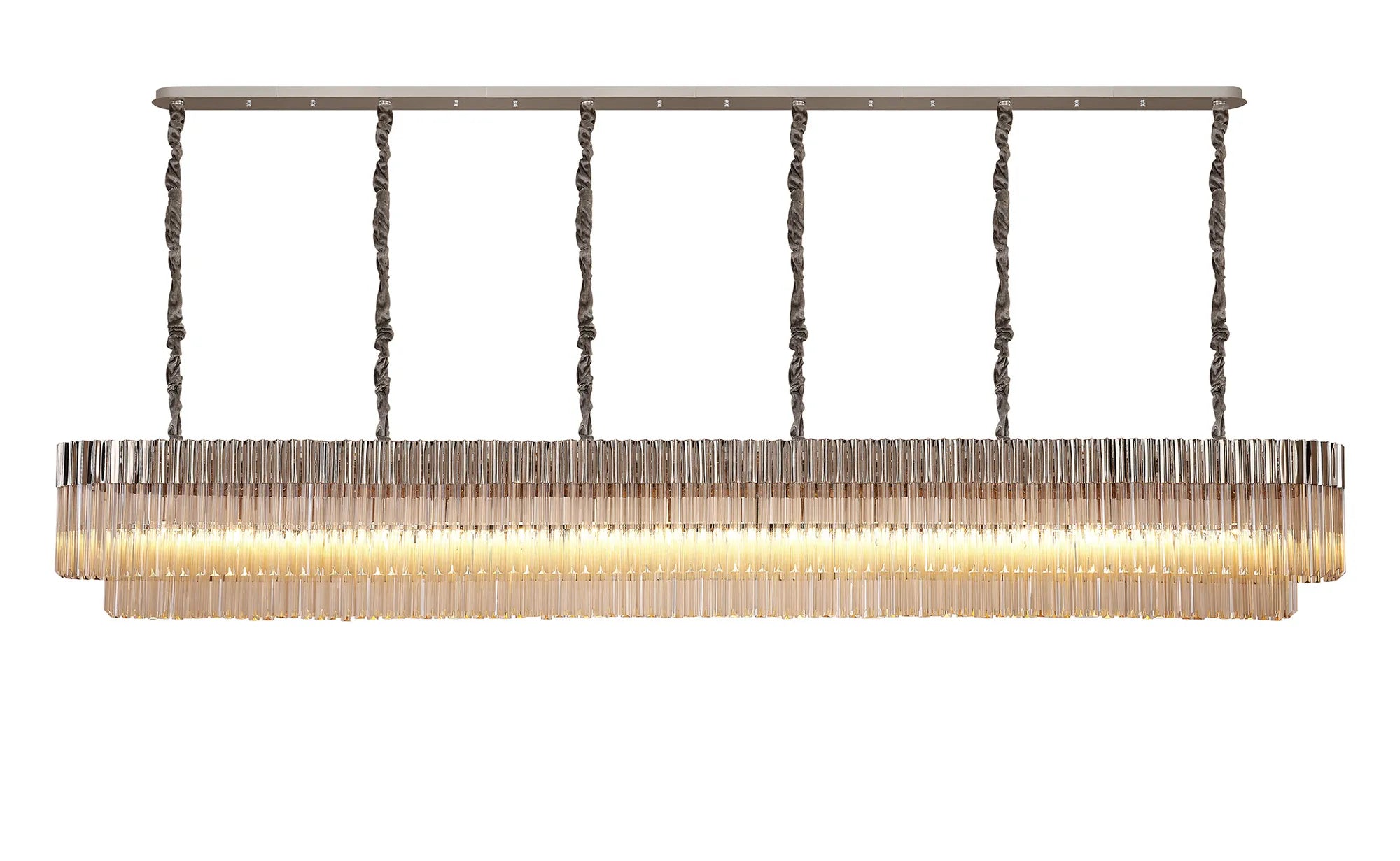 Georgia Linear Pendant, 9/10/ 13/16 Light E14- Matt Black/Brass/Polished Nickel