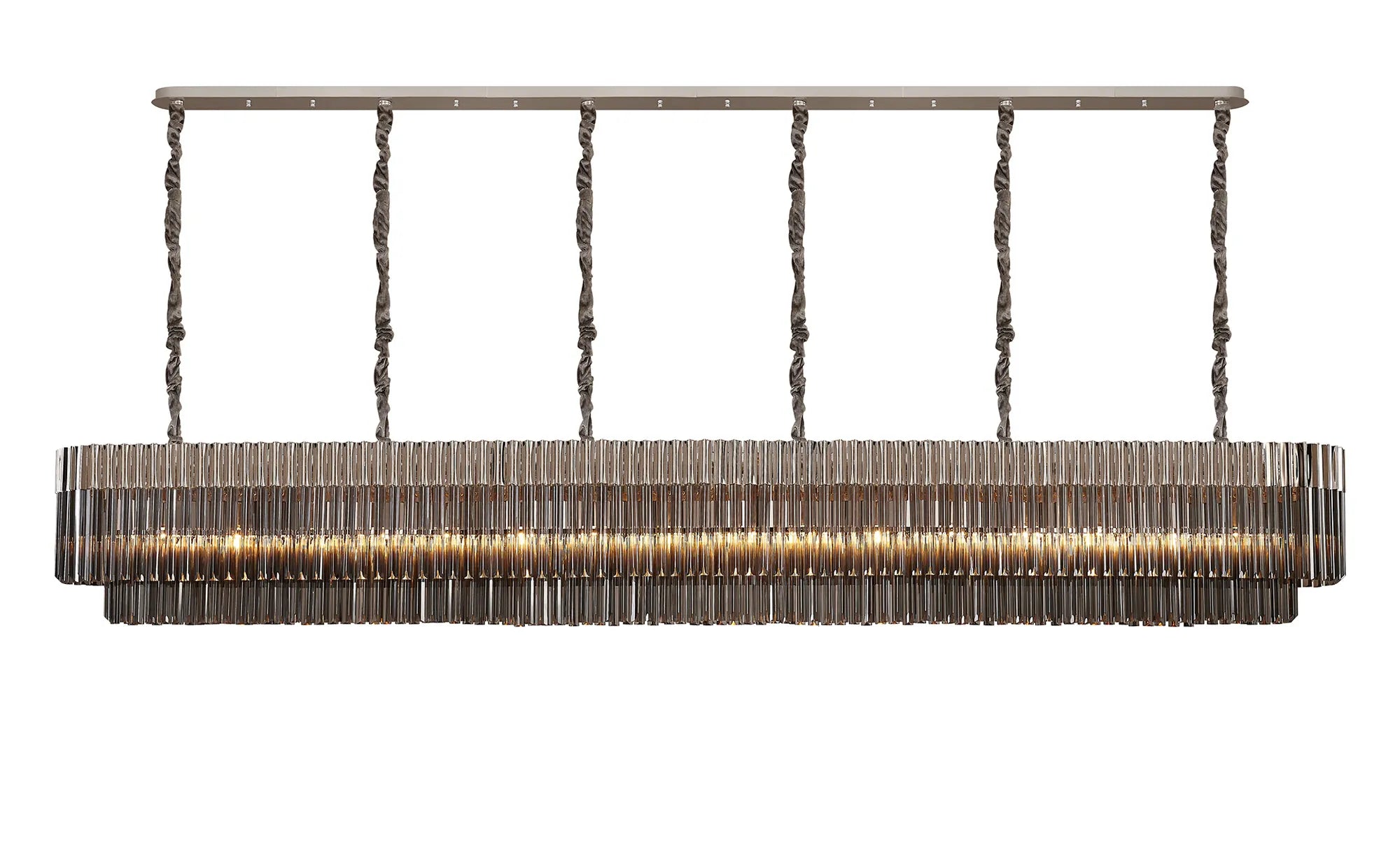 Georgia Linear Pendant, 9/10/ 13/16 Light E14- Matt Black/Brass/Polished Nickel