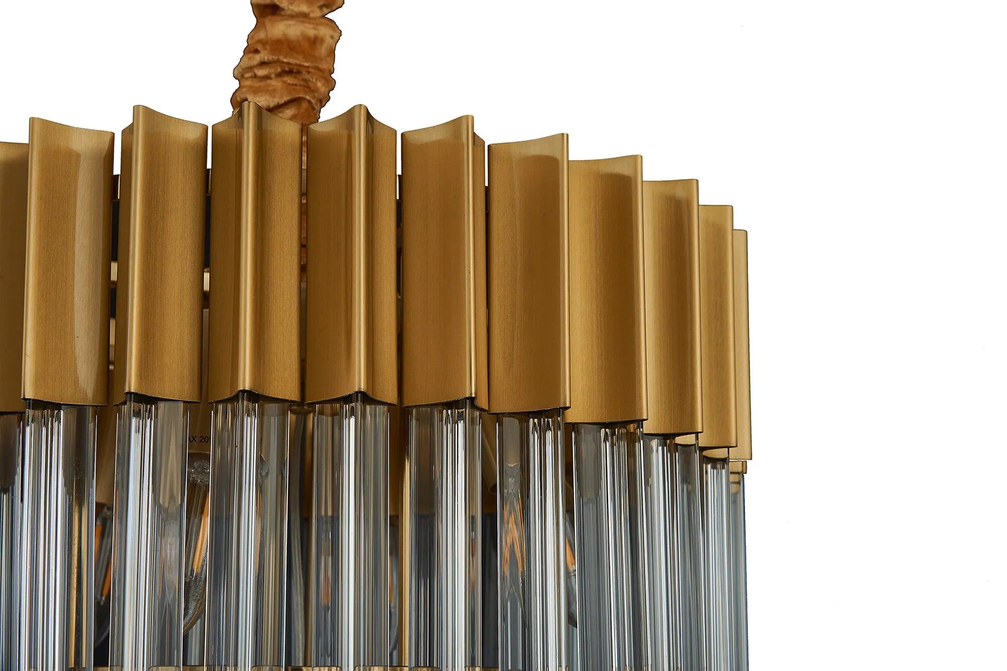 Georgia 40cm Chandelier Round 3 Tier 8 Light - Various Finishes