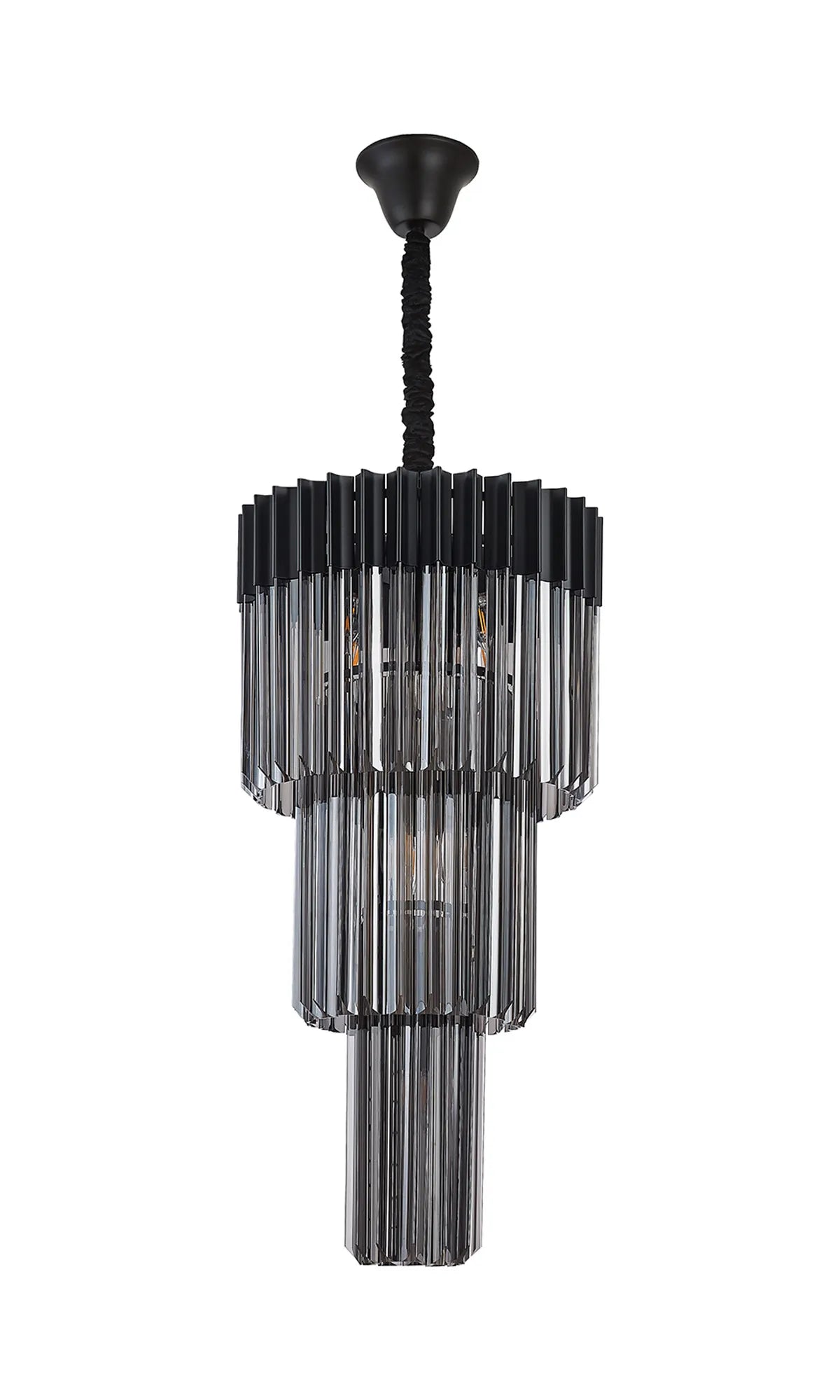Georgia 40cm Chandelier Round 3 Tier 8 Light - Various Finishes