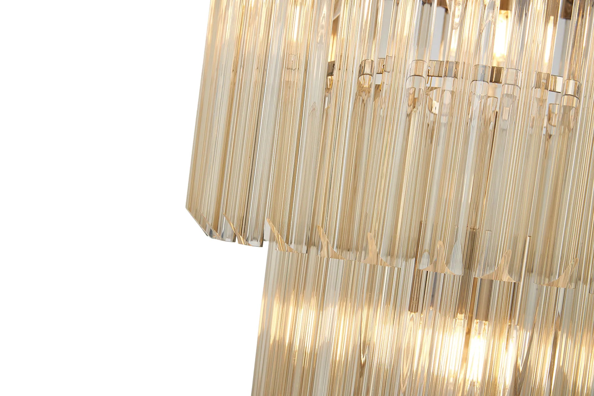 Georgia 40cm Chandelier Round 3 Tier 8 Light - Various Finishes