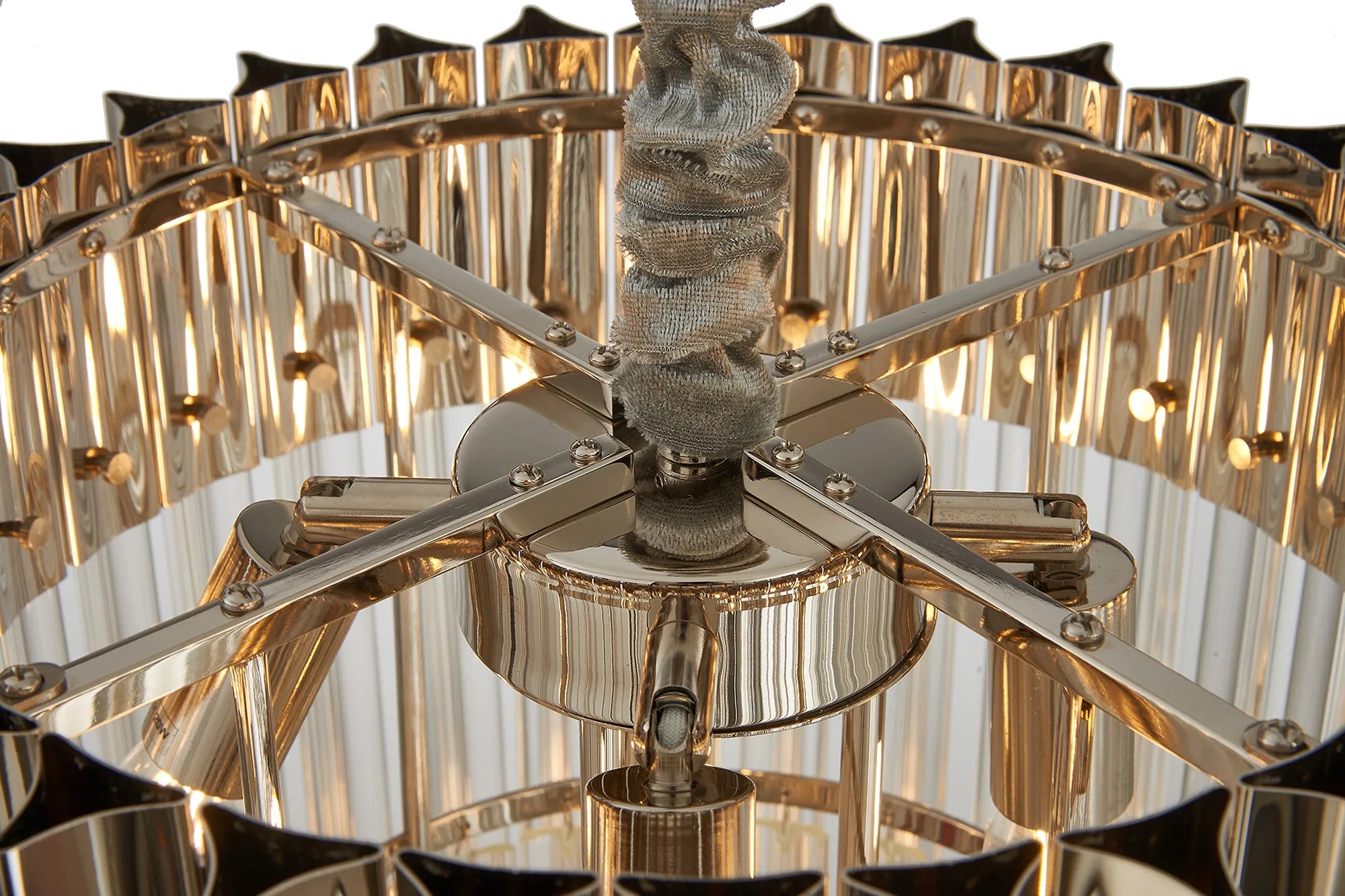 Georgia 40cm Chandelier Round 3 Tier 8 Light - Various Finishes