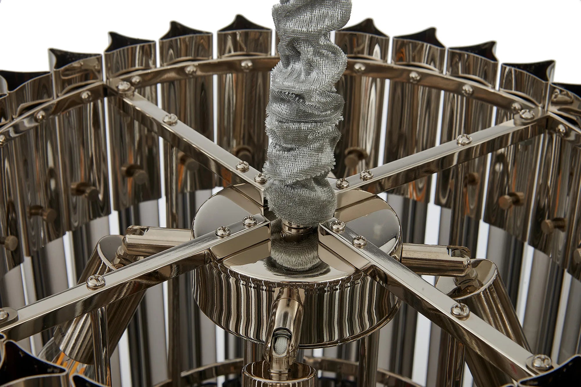 Georgia 40cm Chandelier Round 3 Tier 8 Light - Various Finishes