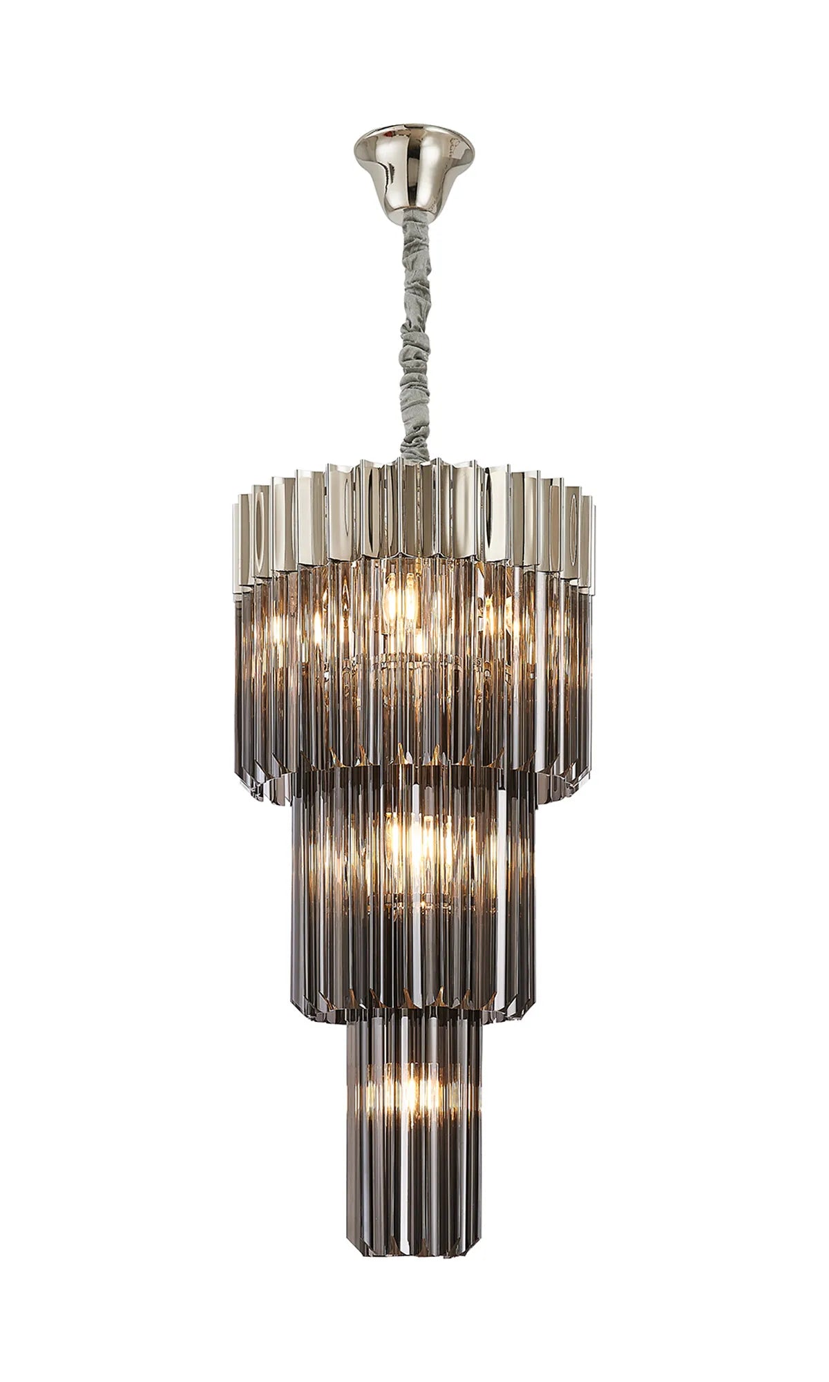 Georgia 40cm Chandelier Round 3 Tier 8 Light - Various Finishes