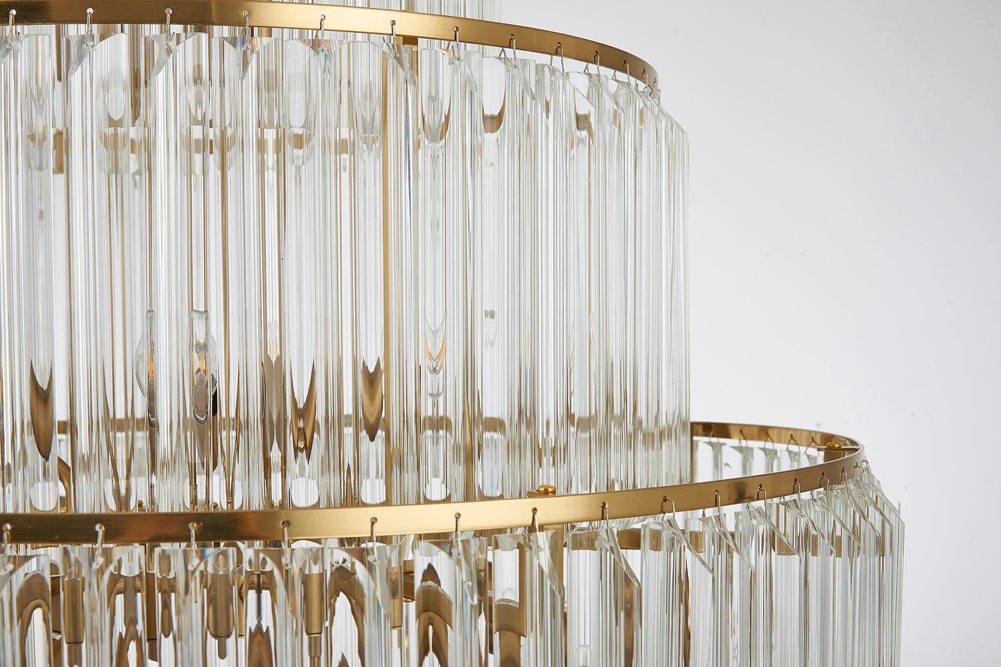 Georgia 90cm Diamond Pendant Round 9 Tier 42 Light- Various Finishes