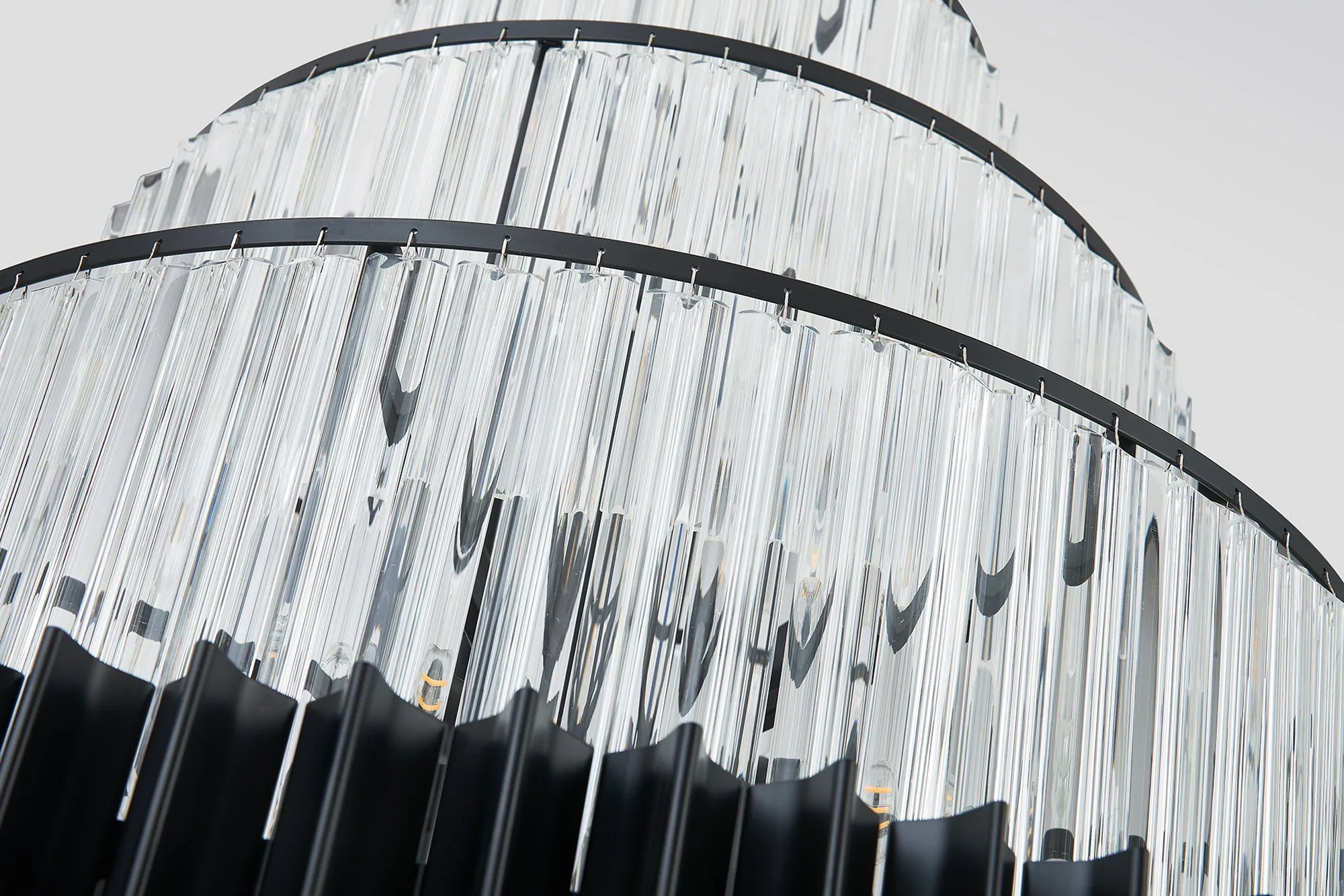 Georgia 90cm Diamond Pendant Round 9 Tier 42 Light- Various Finishes