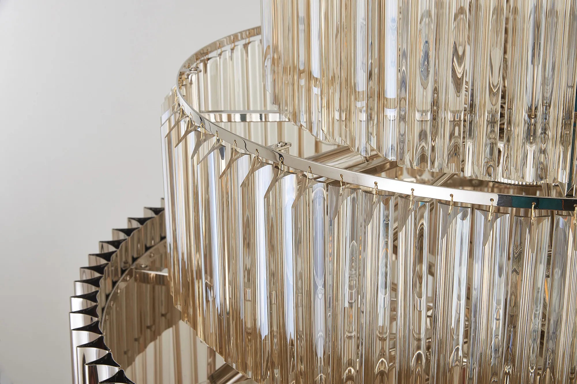 Georgia 90cm Diamond Pendant Round 9 Tier 42 Light- Various Finishes