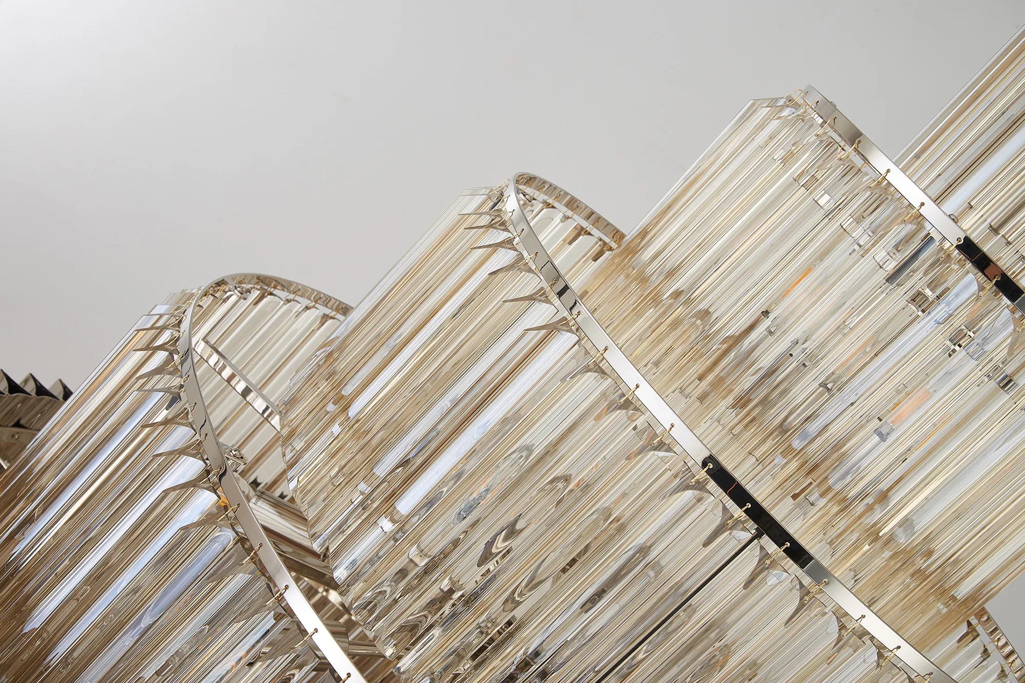 Georgia 90cm Diamond Pendant Round 9 Tier 42 Light- Various Finishes