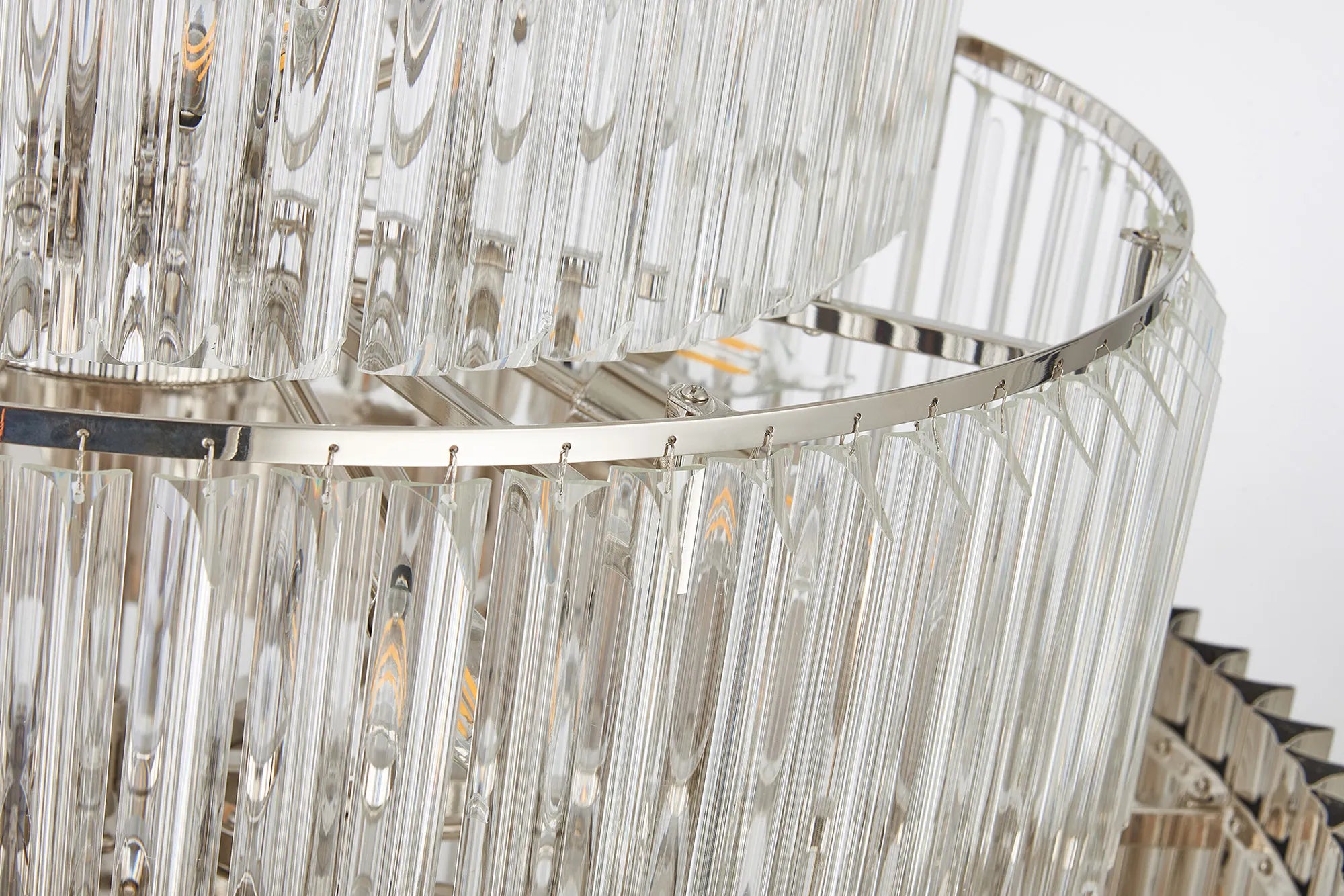 Georgia 90cm Diamond Pendant Round 9 Tier 42 Light- Various Finishes