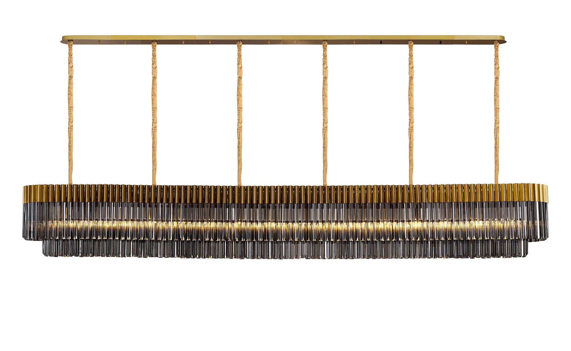 Georgia Linear Pendant, 9/10/ 13/16 Light E14- Matt Black/Brass/Polished Nickel