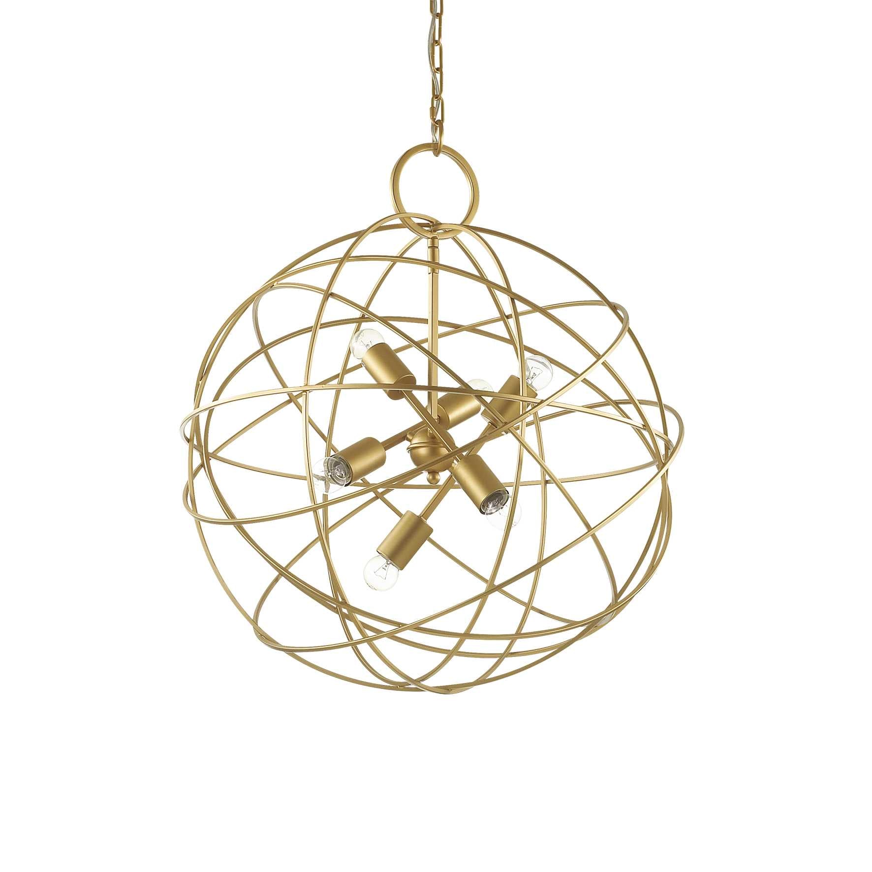 Konse Centre Ceiling Light 6/7Lt - Gold Finish - Cusack Lighting