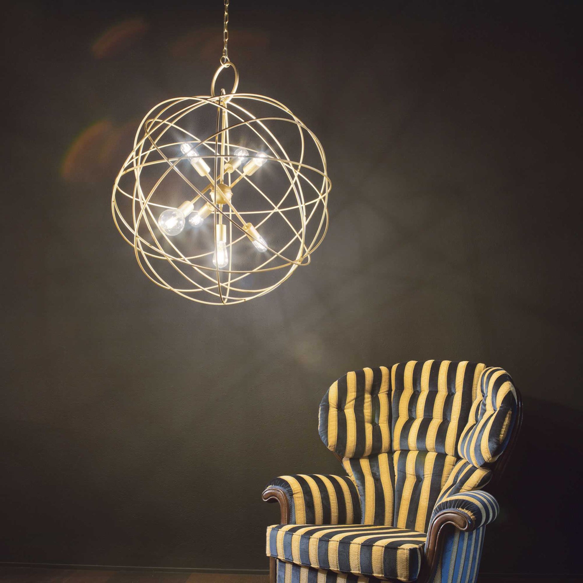 Konse Centre Ceiling Light 6/7Lt - Gold Finish - Cusack Lighting