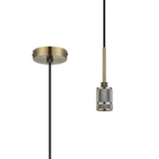 Various Colour E27 Holder with 1.6m Black Flex